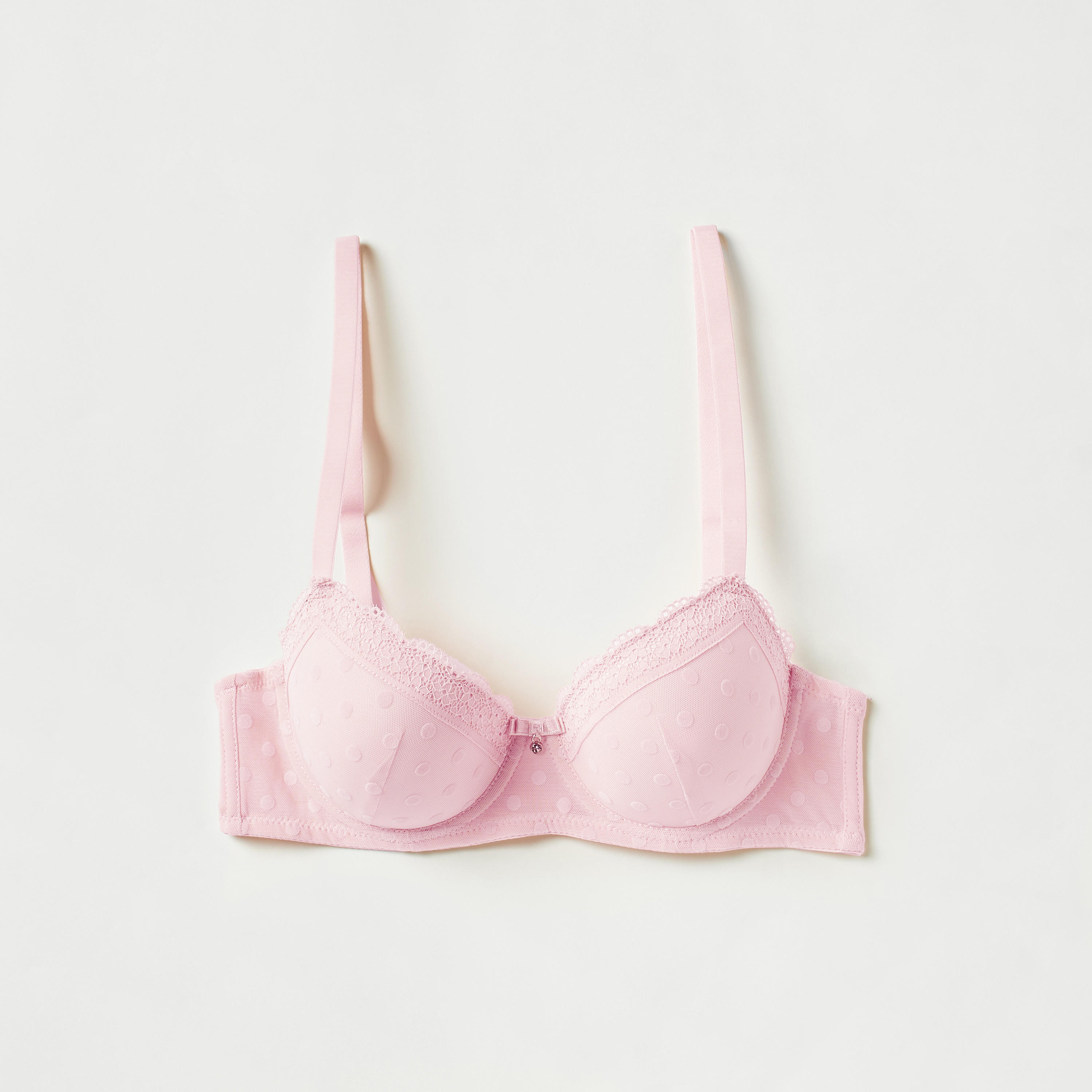 صدرية ديمي بدانتيل ومشبك إغلاق-women-clothing-lingerie-bras-image-5