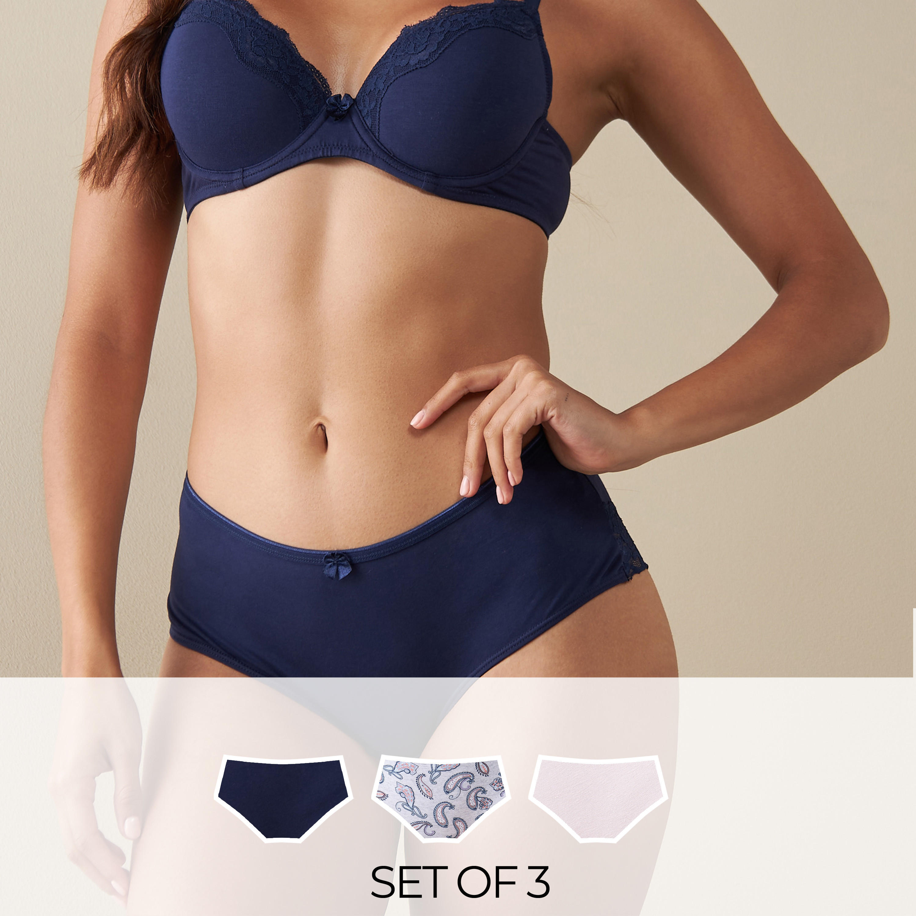 Set of 3 - Assorted Hipster Briefs-women-clothing-lingerie-panties-image-1