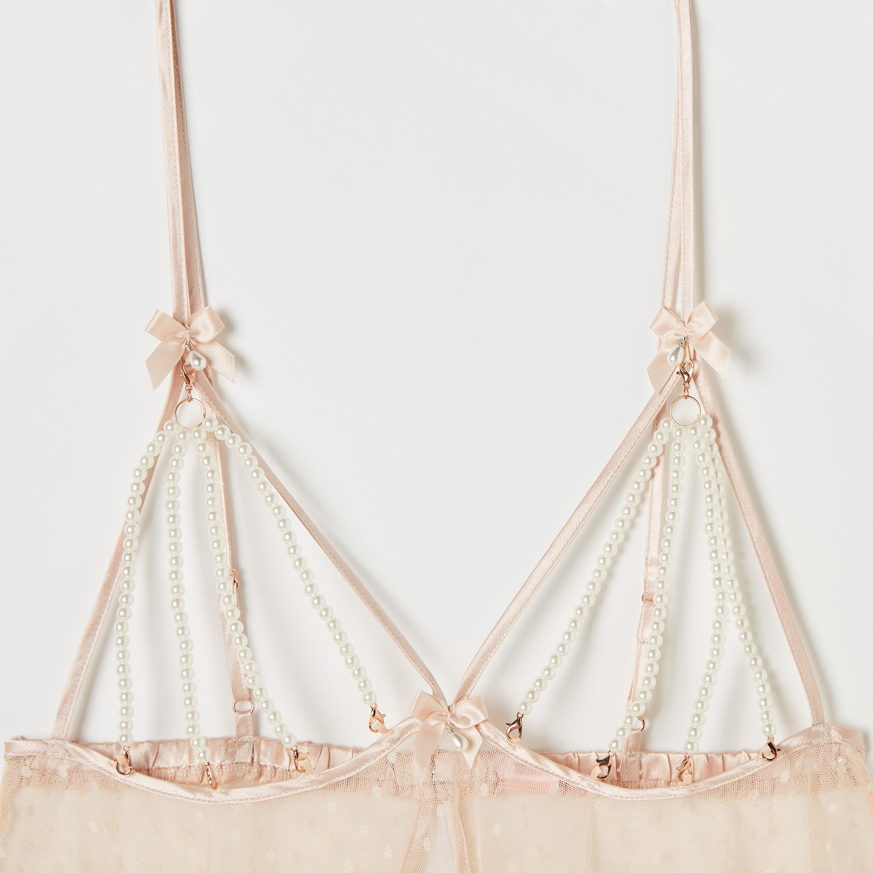 طقم بيبي دول وثونغ مزين بالخرز-women-clothing-lingerie-babydollsandbodysuits-image-2