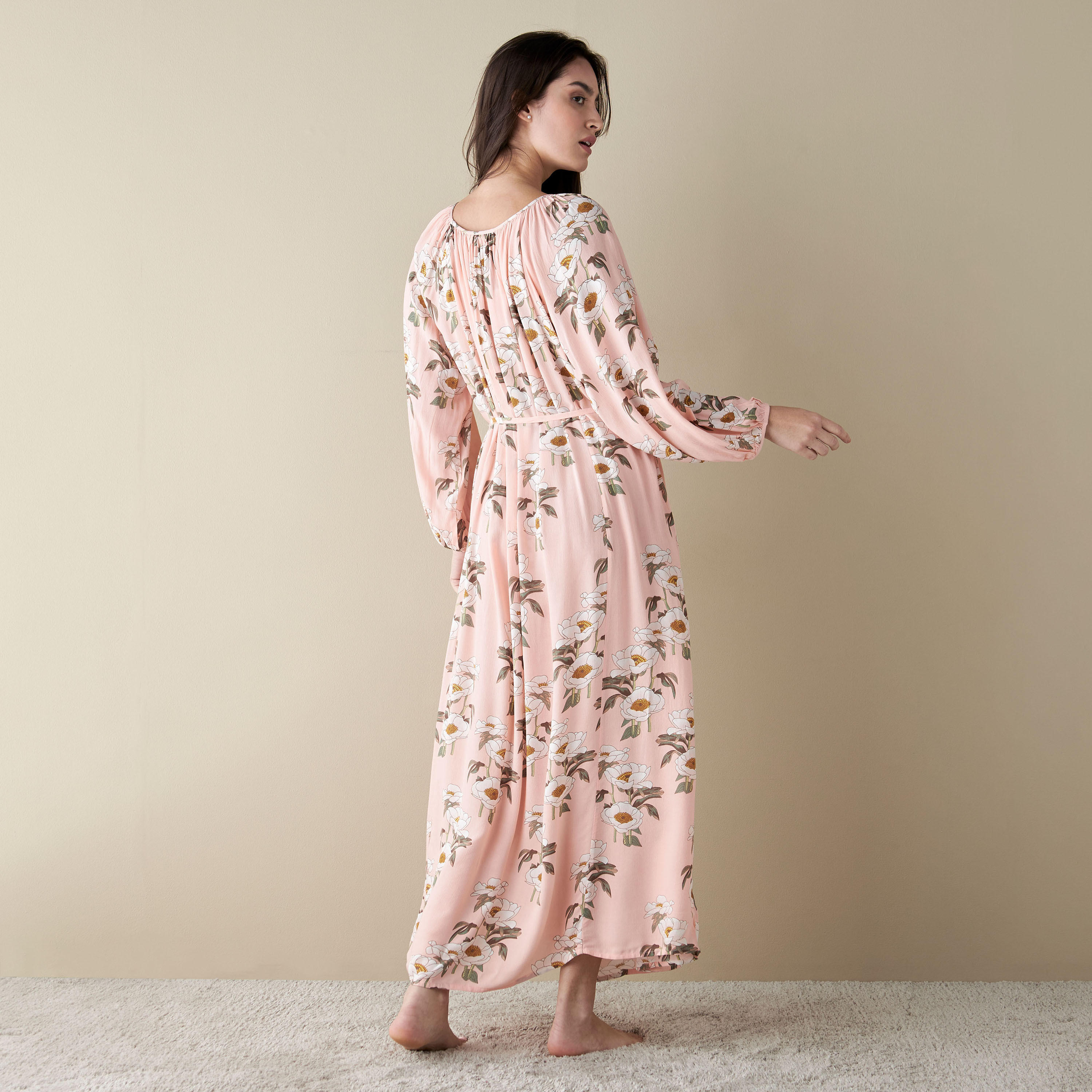 قميص نوم بطبعات وأربطة-women-clothing-nightwear-nighties-image-2