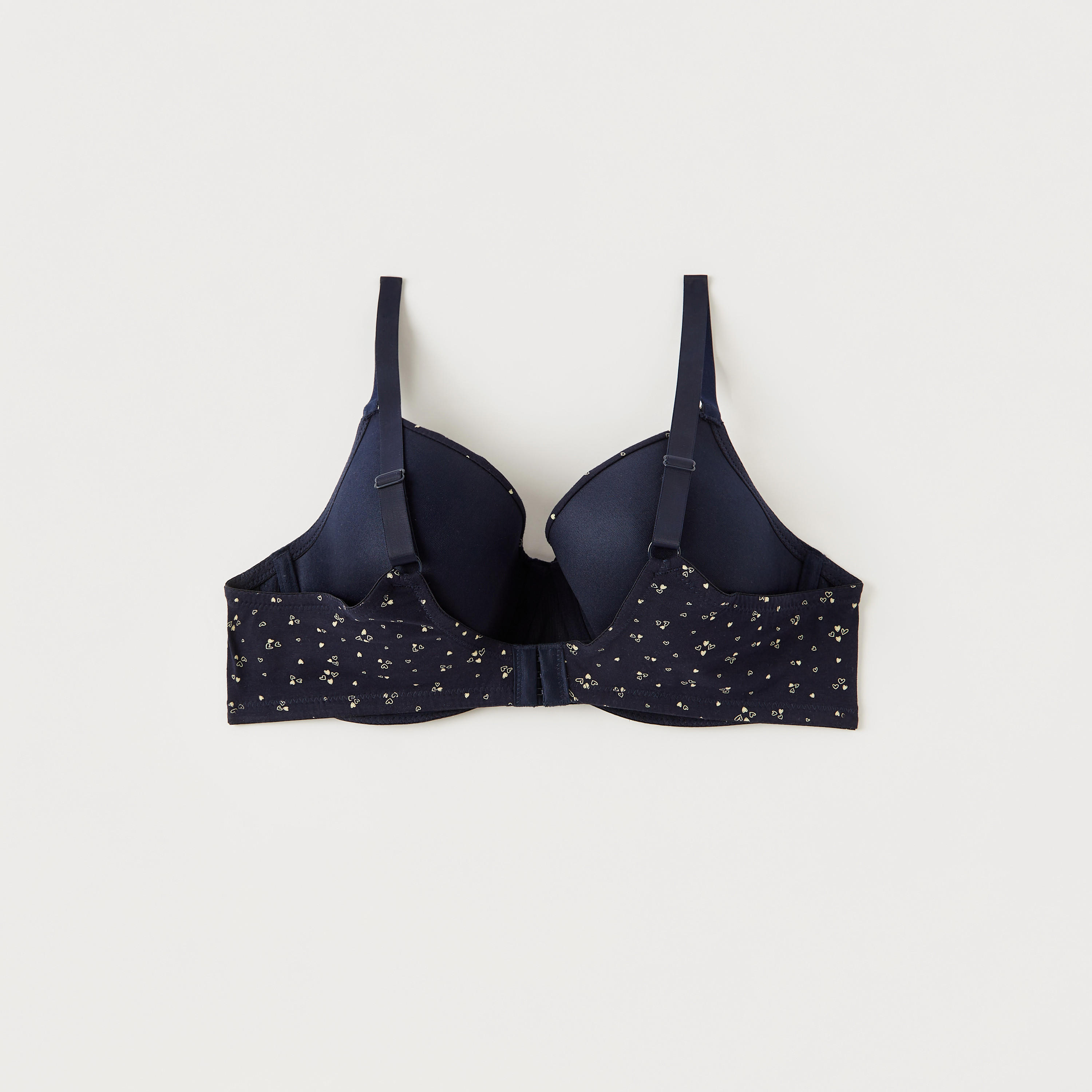 صدريّة قطن بسلك وطبعات وحلقة إغلاق-women-clothing-lingerie-bras-image-3