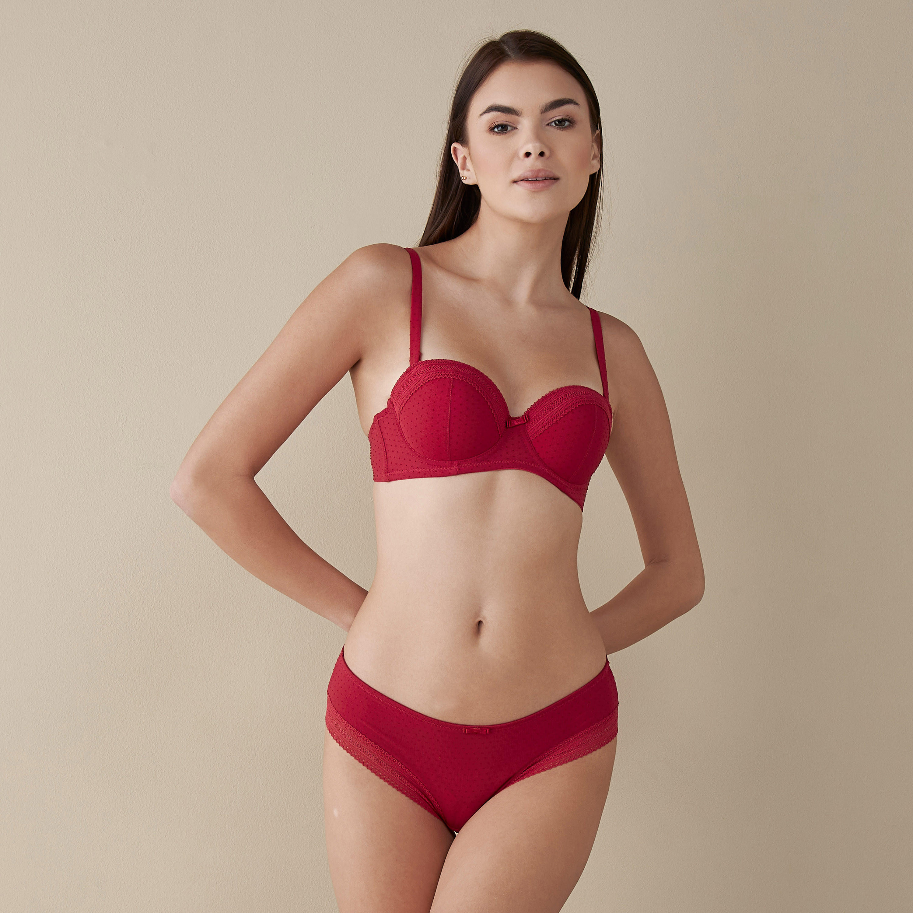 صدريّة بالكونيت بارزة الملمس بأحزمة قابلة للتعديل - طقم من 3-women-clothing-lingerie-bras-image-7