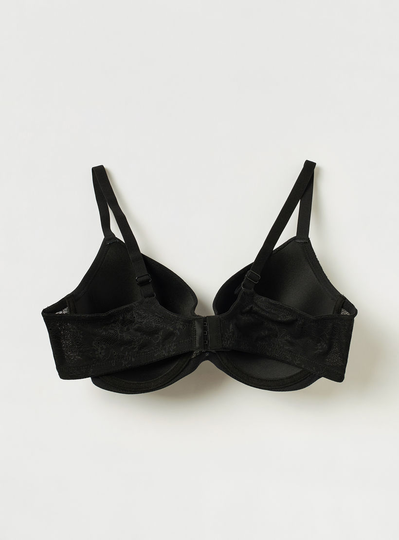 صدرية ديمي مقاس كبير بدانتيل - طقم من 3 قطع-women-clothing-lingerie-bras-image-4