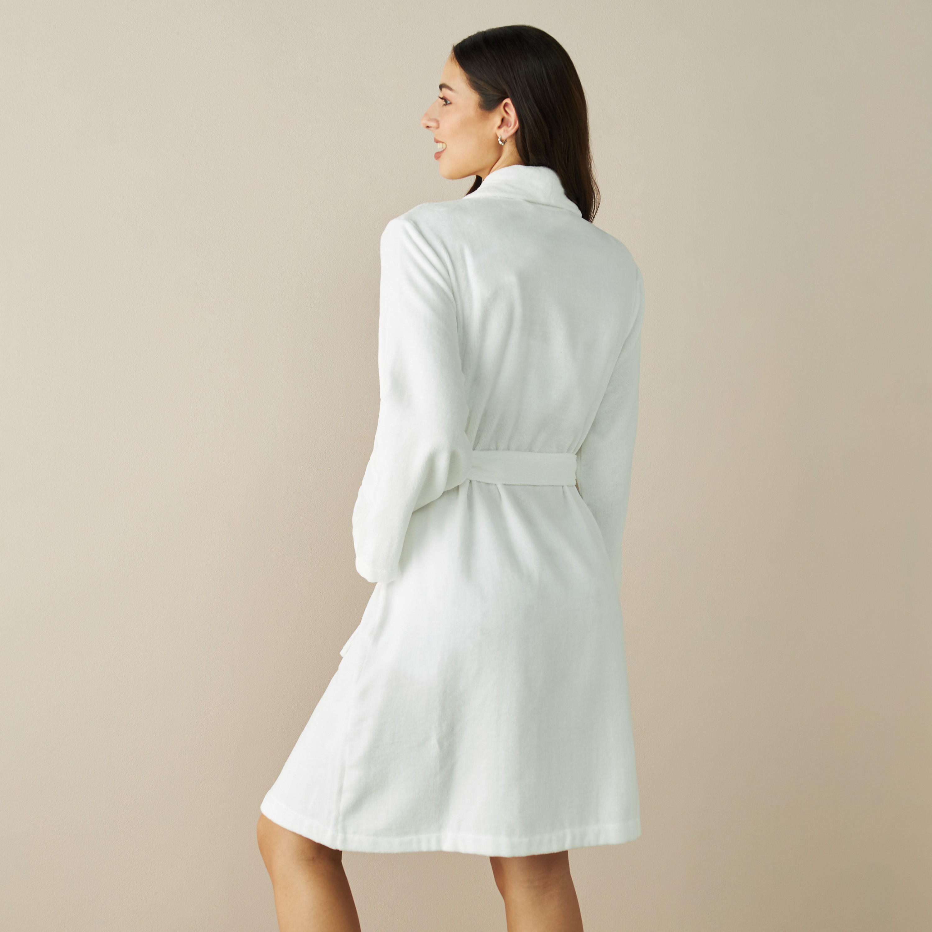 روب حمّام بارز الملمس بحزام ربط وجيوب-women-clothing-nightwear-robes-image-2
