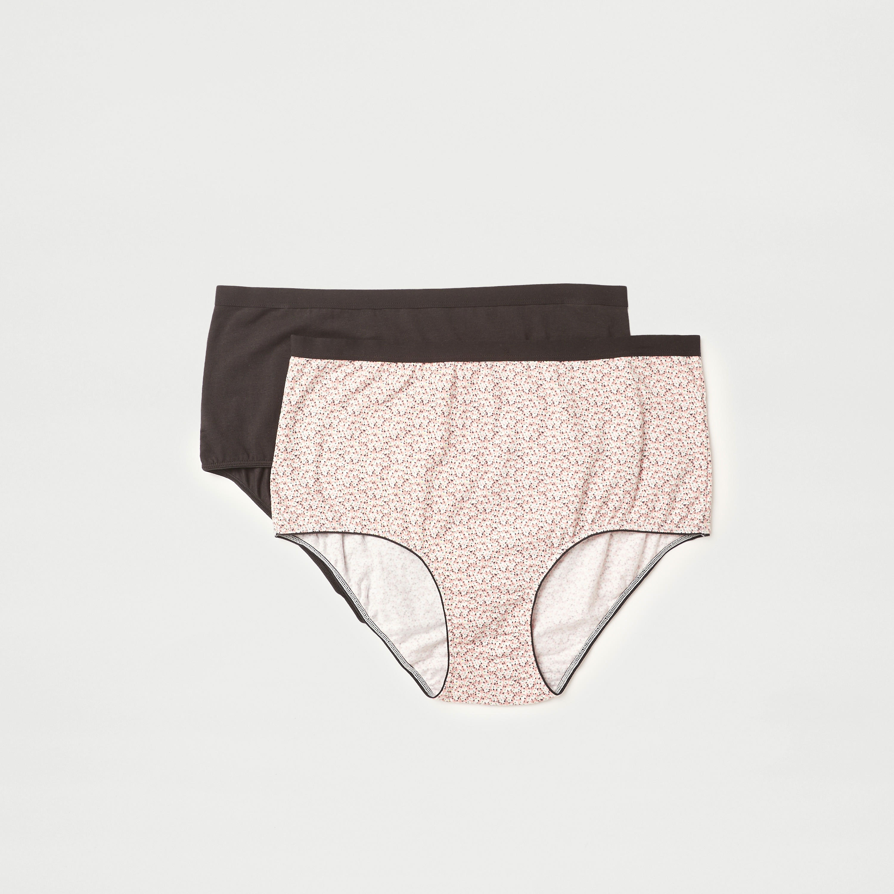 Set of 2 - Printed Full Briefs with Elasticated Waistband-women-clothing-lingerie-panties-image-1