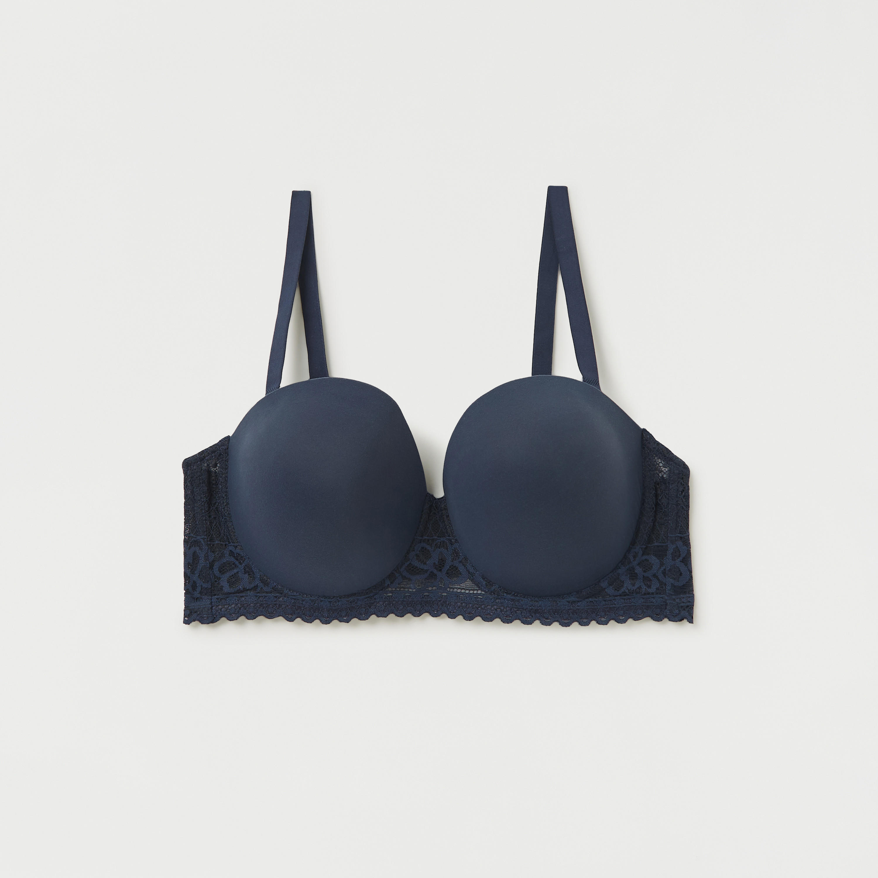 صدريّة بالكونيت بارزة الملمس بأحزمة قابلة للتعديل ودانتيل - طقم من 2-women-clothing-lingerie-bras-image-5