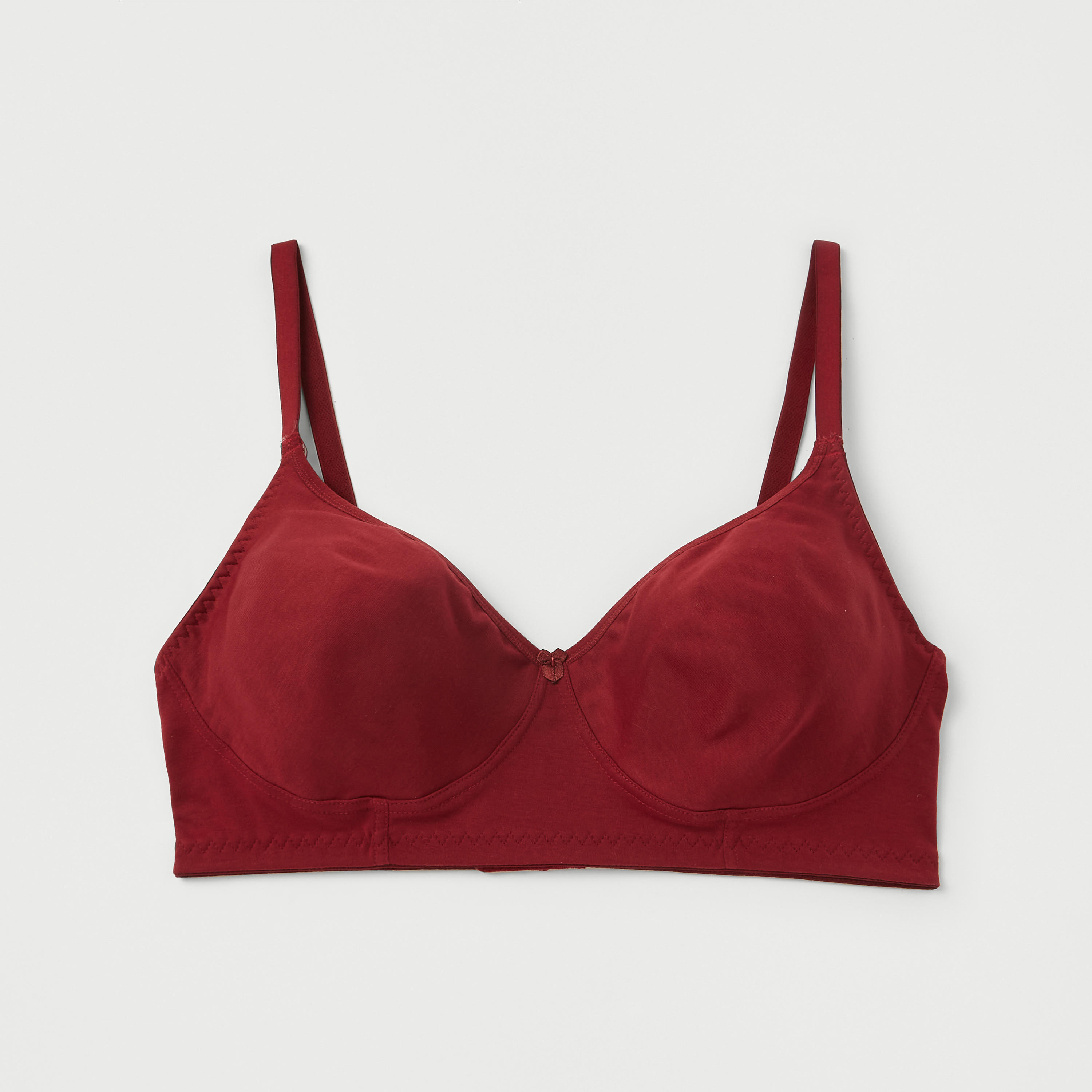 صدرية غير مبطنة وبدون سلك وبخطاف إغلاق-women-clothing-lingerie-bras-image-1