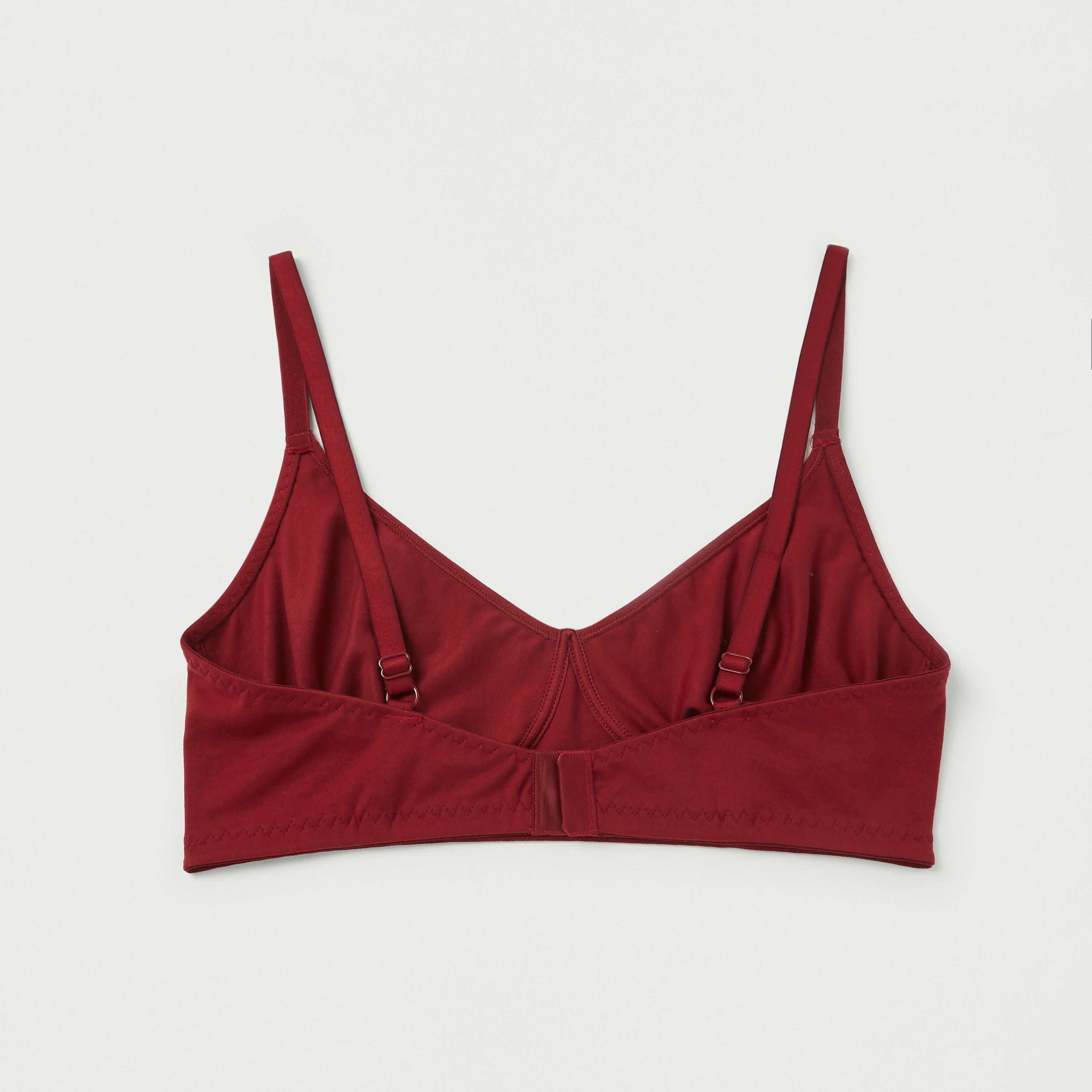 صدرية غير مبطنة وبدون سلك وبخطاف إغلاق-women-clothing-lingerie-bras-image-3