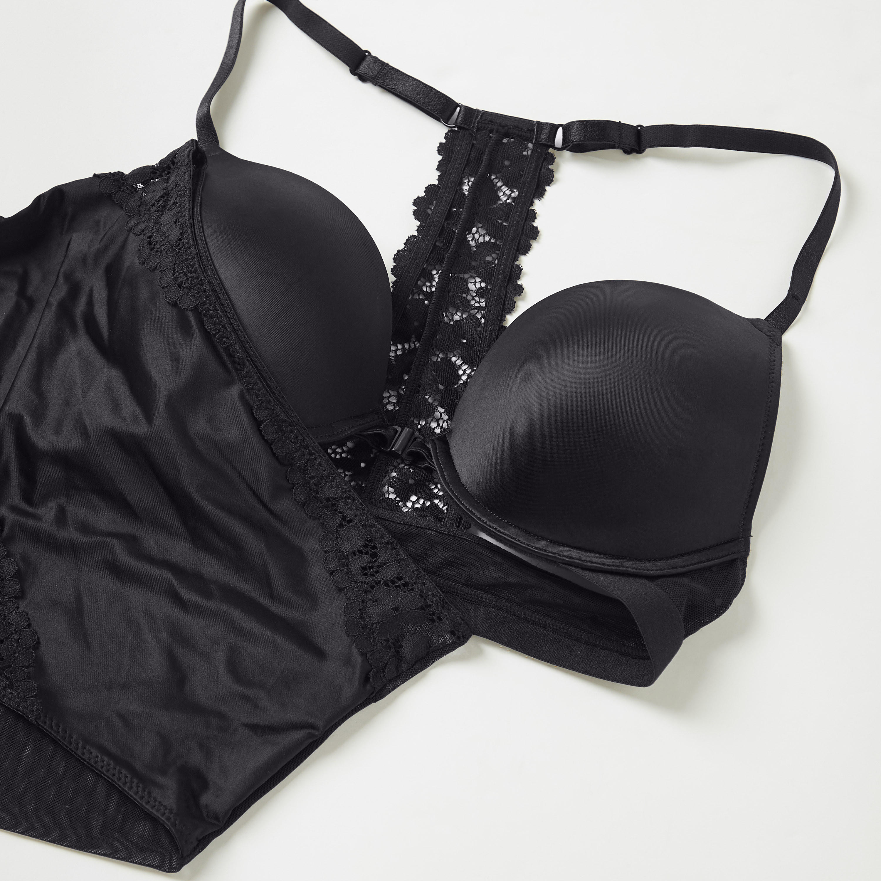 صدريّة بسلك مبطنة بالدانتيل مع سروال عالي الخصر-women-clothing-lingerie-lingeriesets-image-6