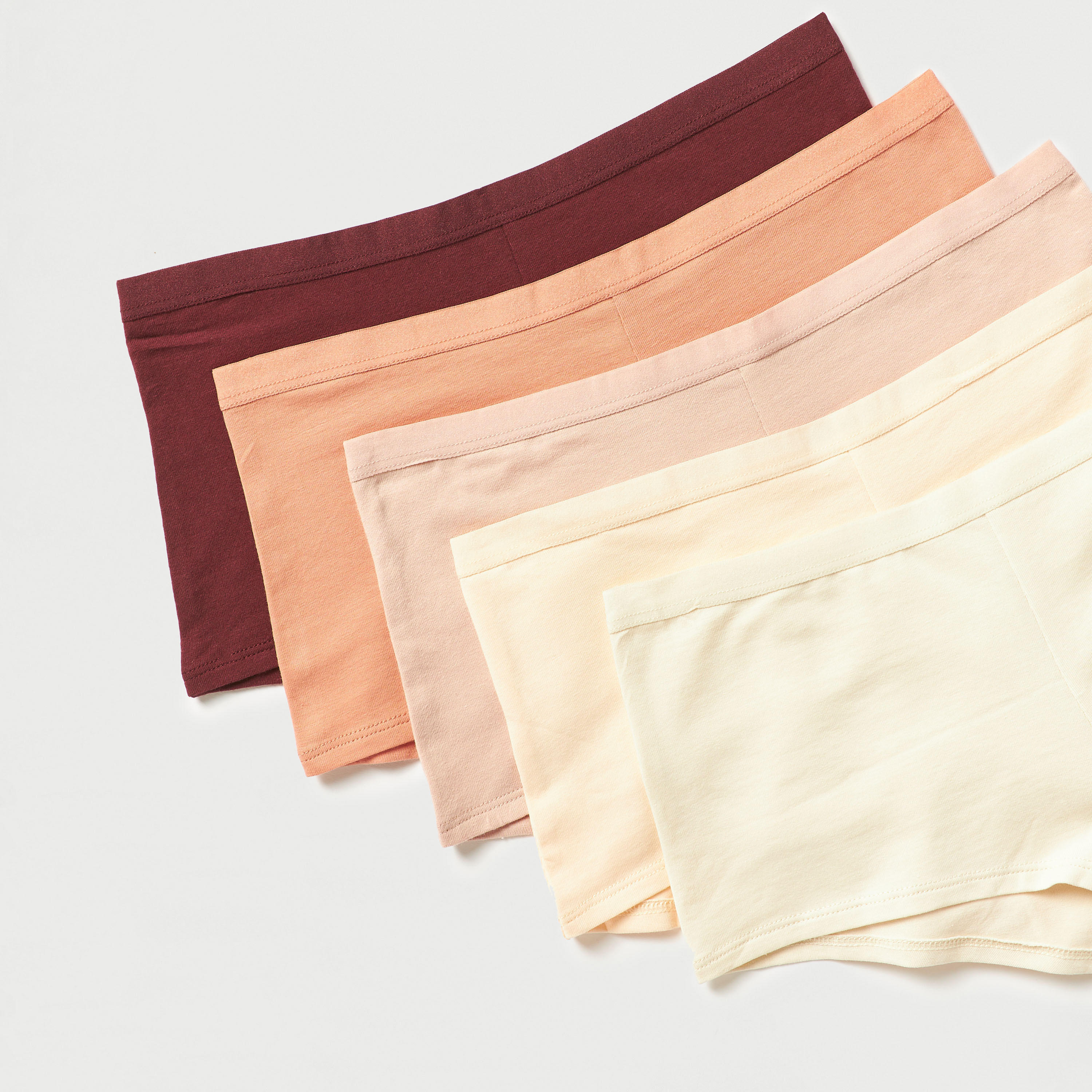 سراويل بوي شورت بخصر مطّاطي - طقم من 5 قطع-women-clothing-lingerie-panties-image-9