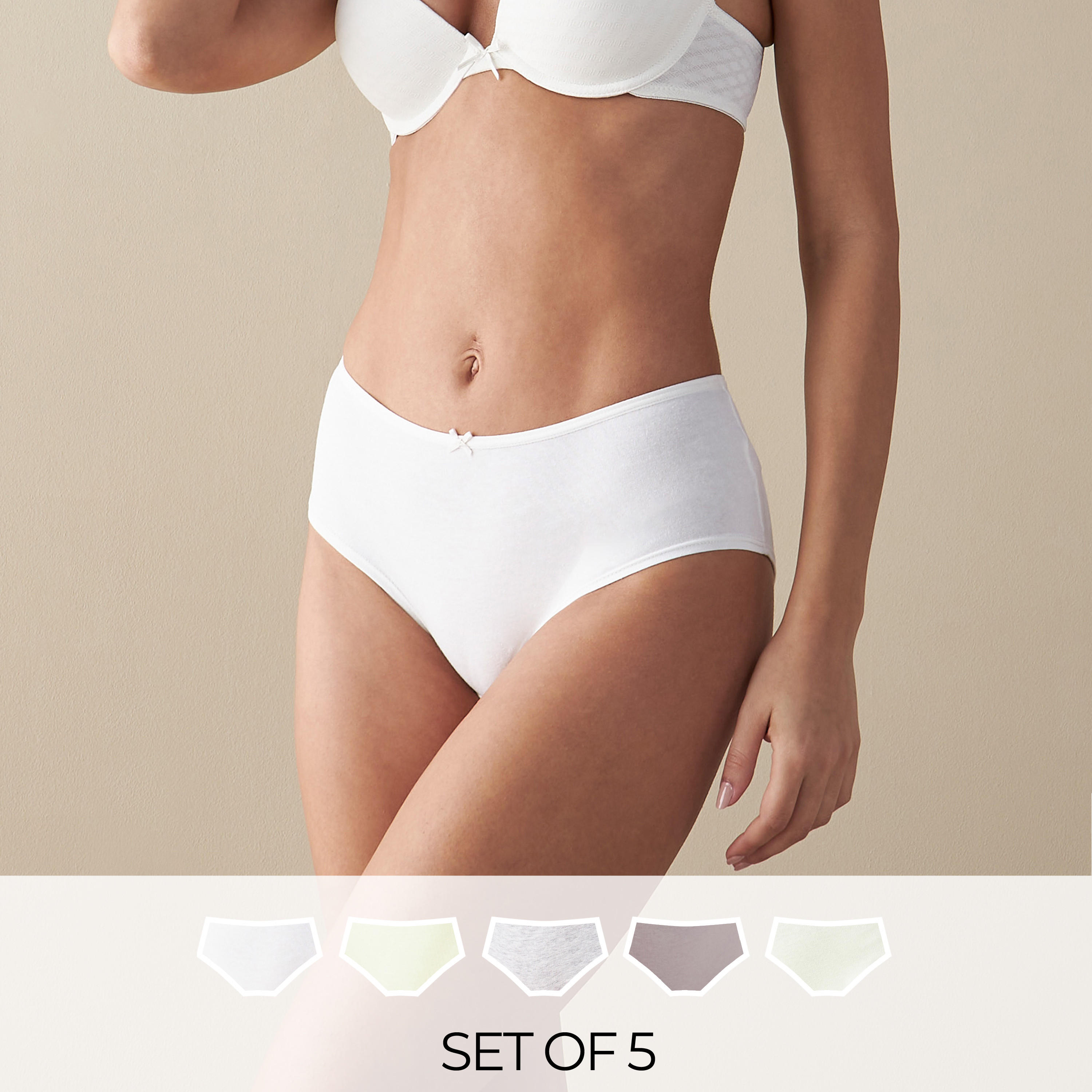 سراويل هيبستر - طقم من 5 قطع-women-clothing-lingerie-panties-image-1