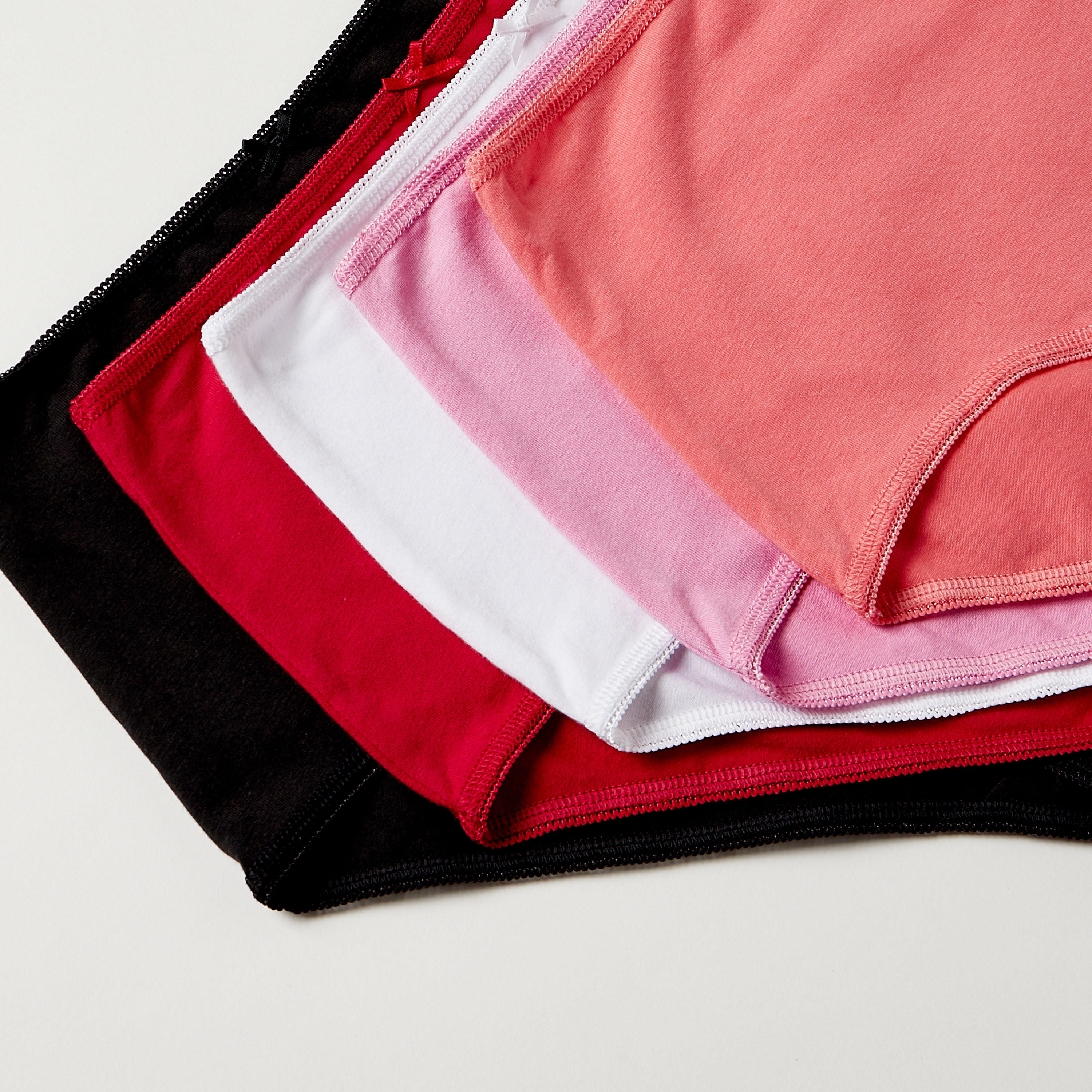سراويل داخلية بفيونكة - طقم من 5 قطع-women-clothing-lingerie-panties-image-10