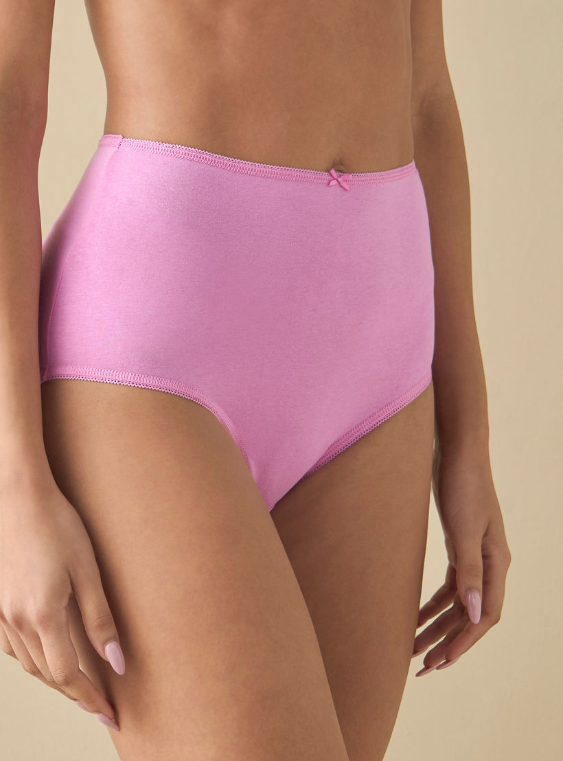 سراويل داخلية بفيونكة - طقم من 5 قطع-women-clothing-lingerie-panties-image-6