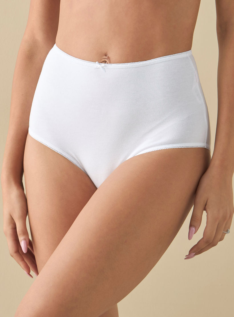 سراويل داخلية بفيونكة - طقم من 5 قطع-women-clothing-lingerie-panties-image-8