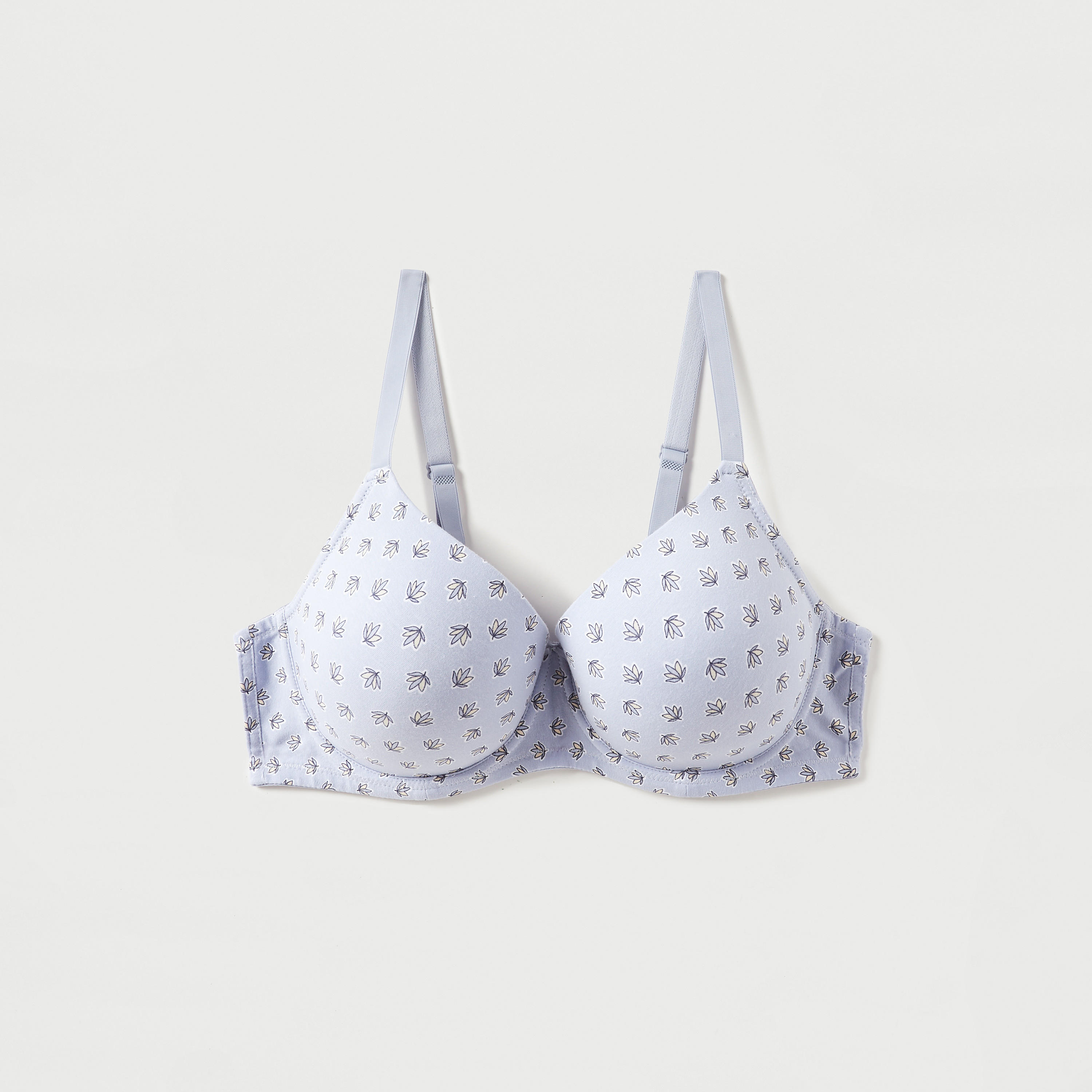 صدريّة قطن بسلك بشريط إغلاق وطبعات أزهار-women-clothing-lingerie-bras-image-1