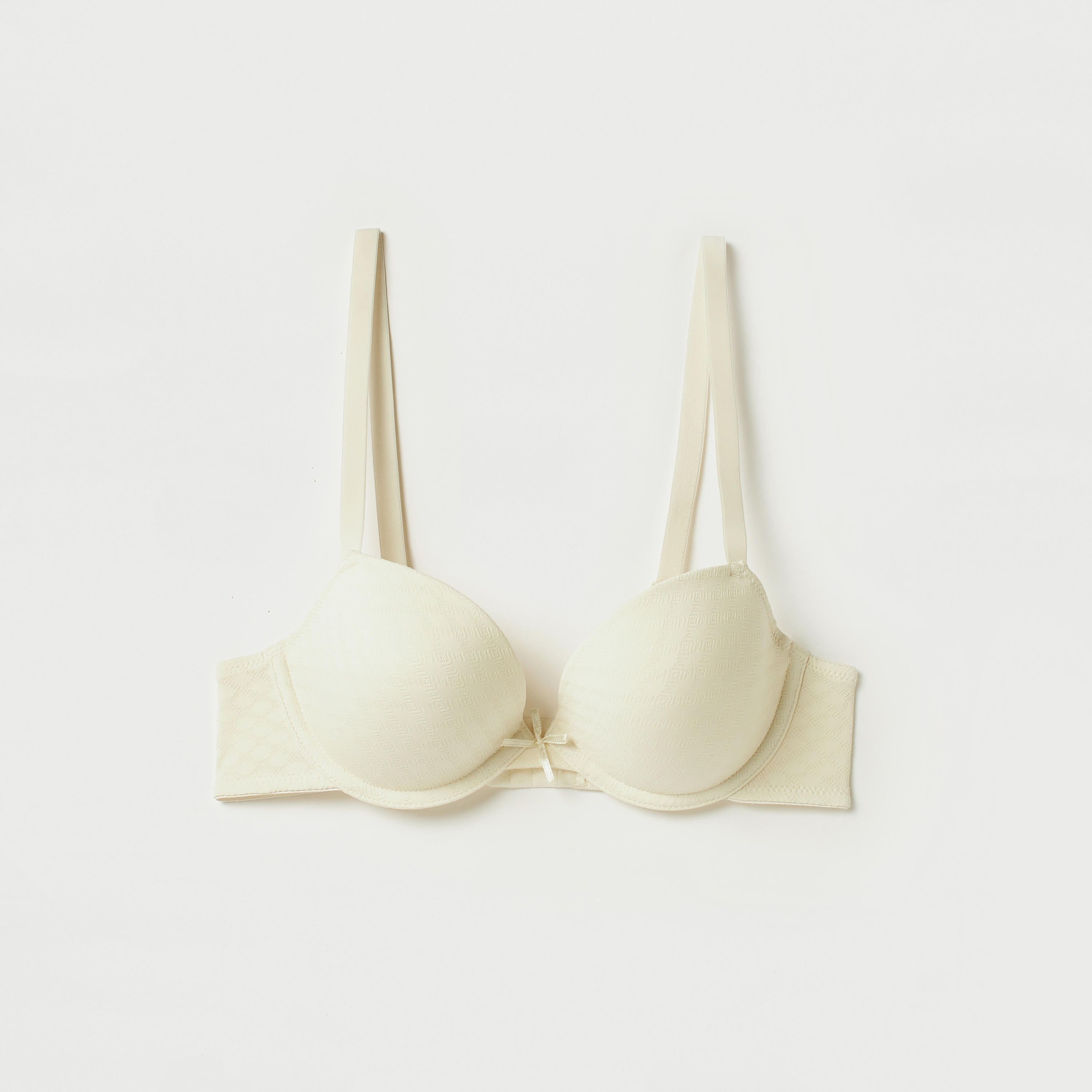 صدرية ديمي بسلك بارزة الملمس وشريط إغلاق-women-clothing-lingerie-bras-image-2
