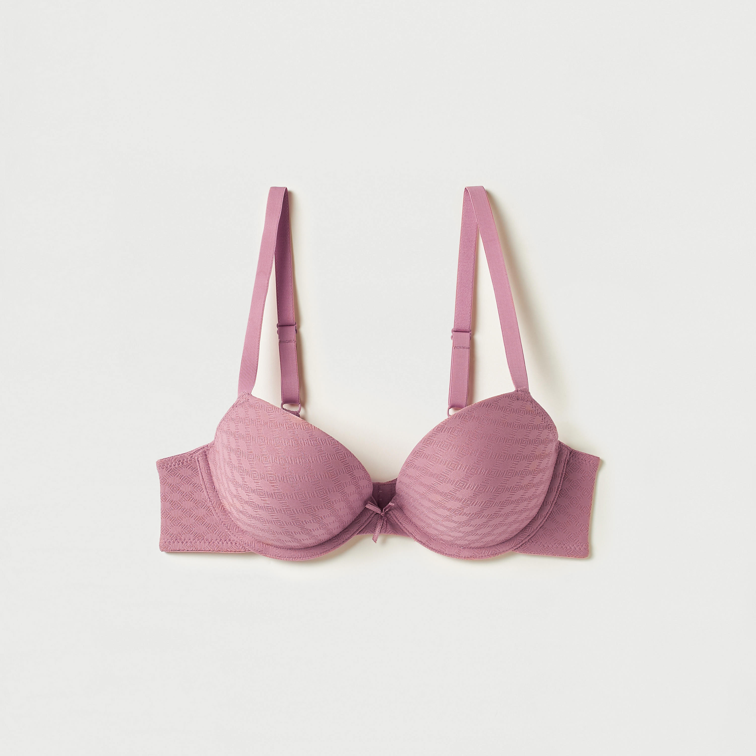 صدرية ديمي بسلك بارزة الملمس وشريط إغلاق-women-clothing-lingerie-bras-image-5