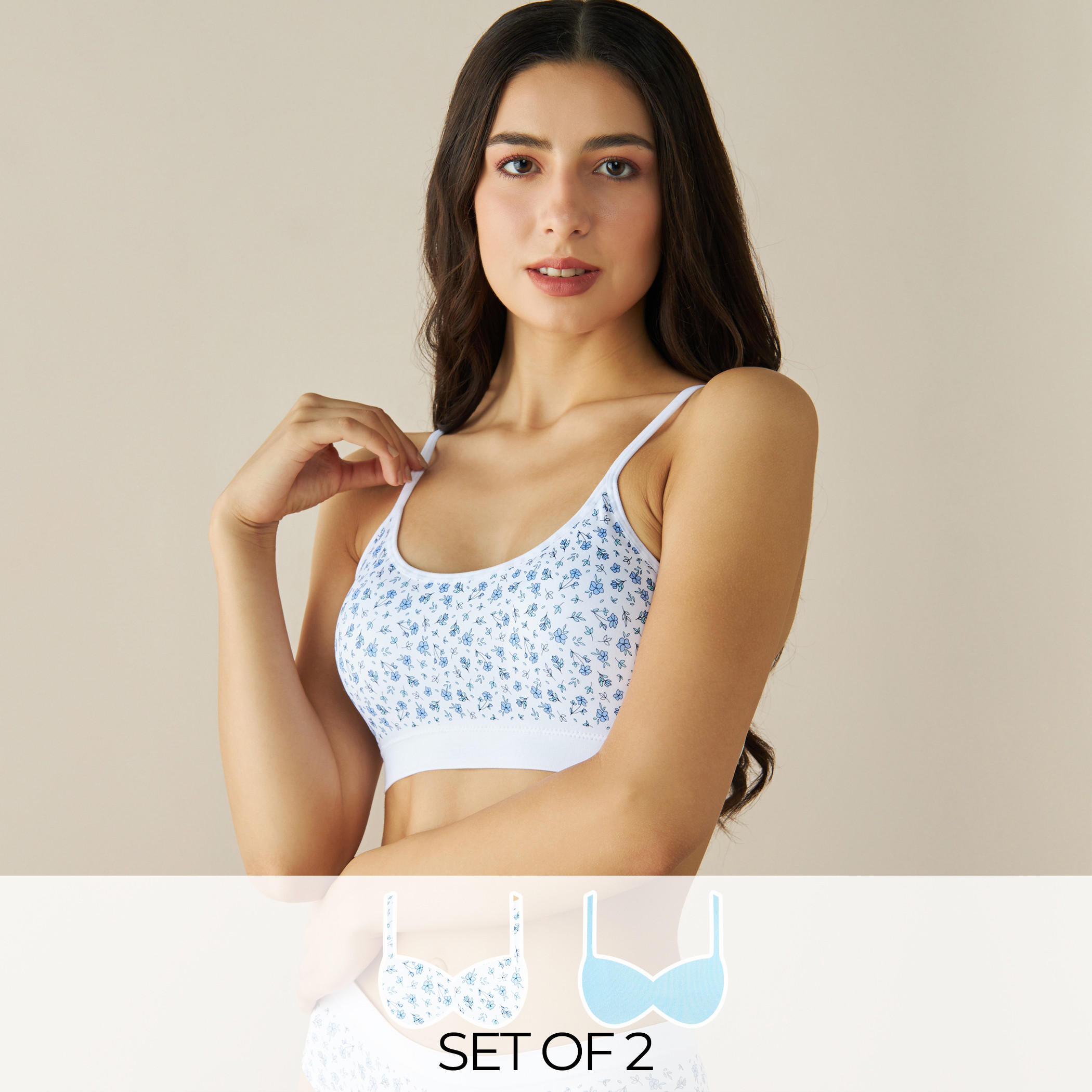 صدرية دون خياطة - طقم من قطعتين متنوعتين-women-clothing-lingerie-bras-image-1