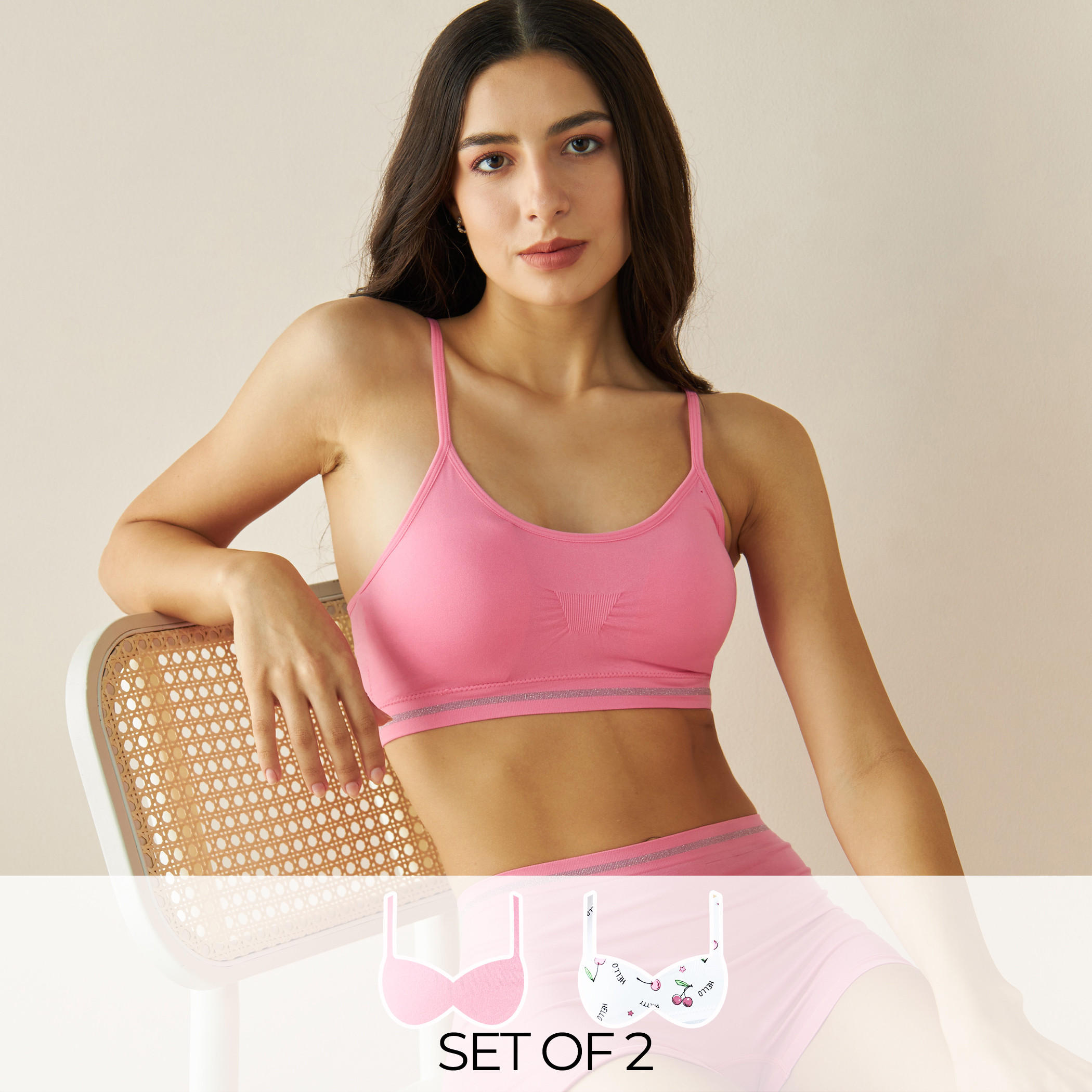 صدرية دون خياطة - طقم من قطعتين متنوعتين-women-clothing-lingerie-bras-image-1