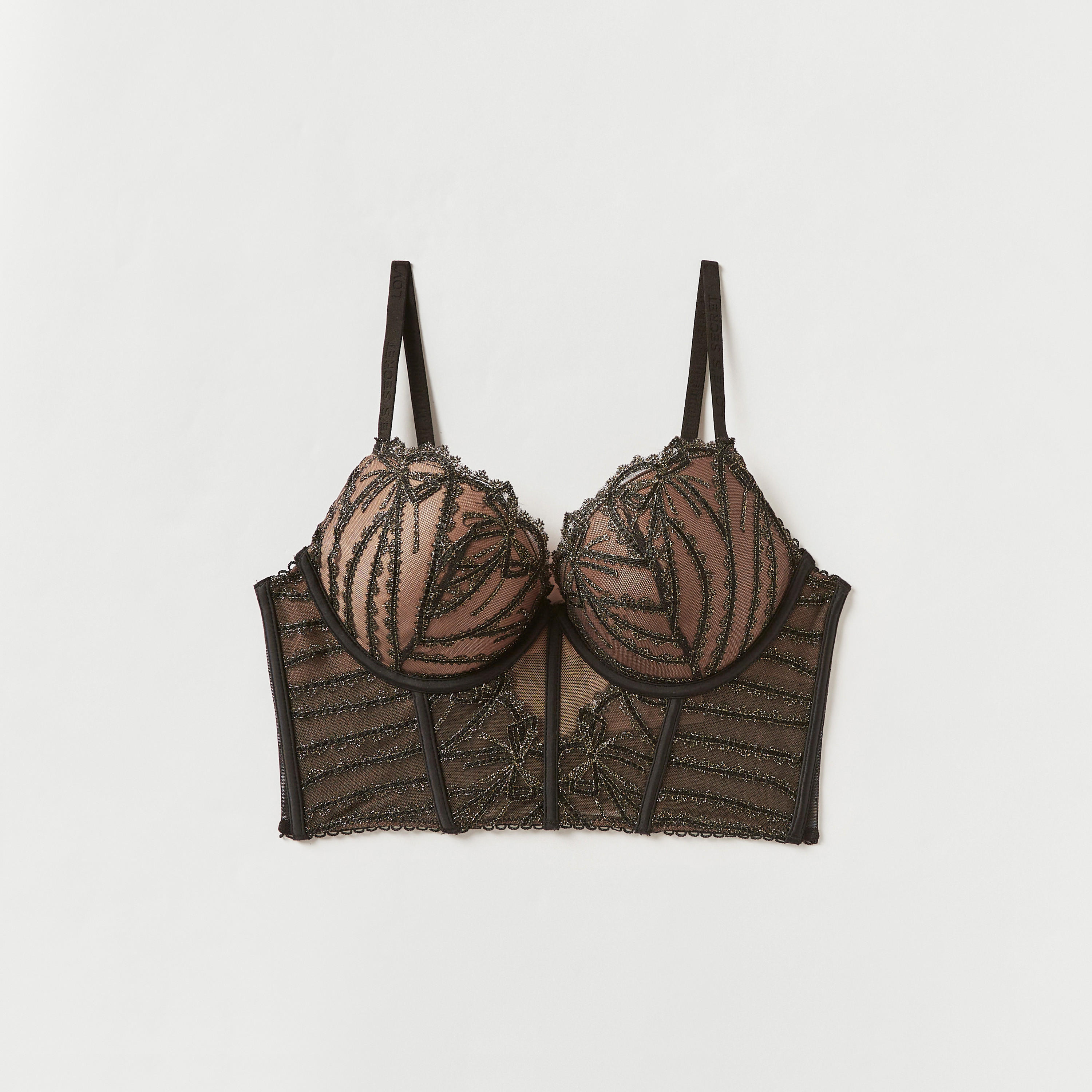 كورسيه بدانتيل وخطاف إغلاق-women-clothing-lingerie-bras-image-5