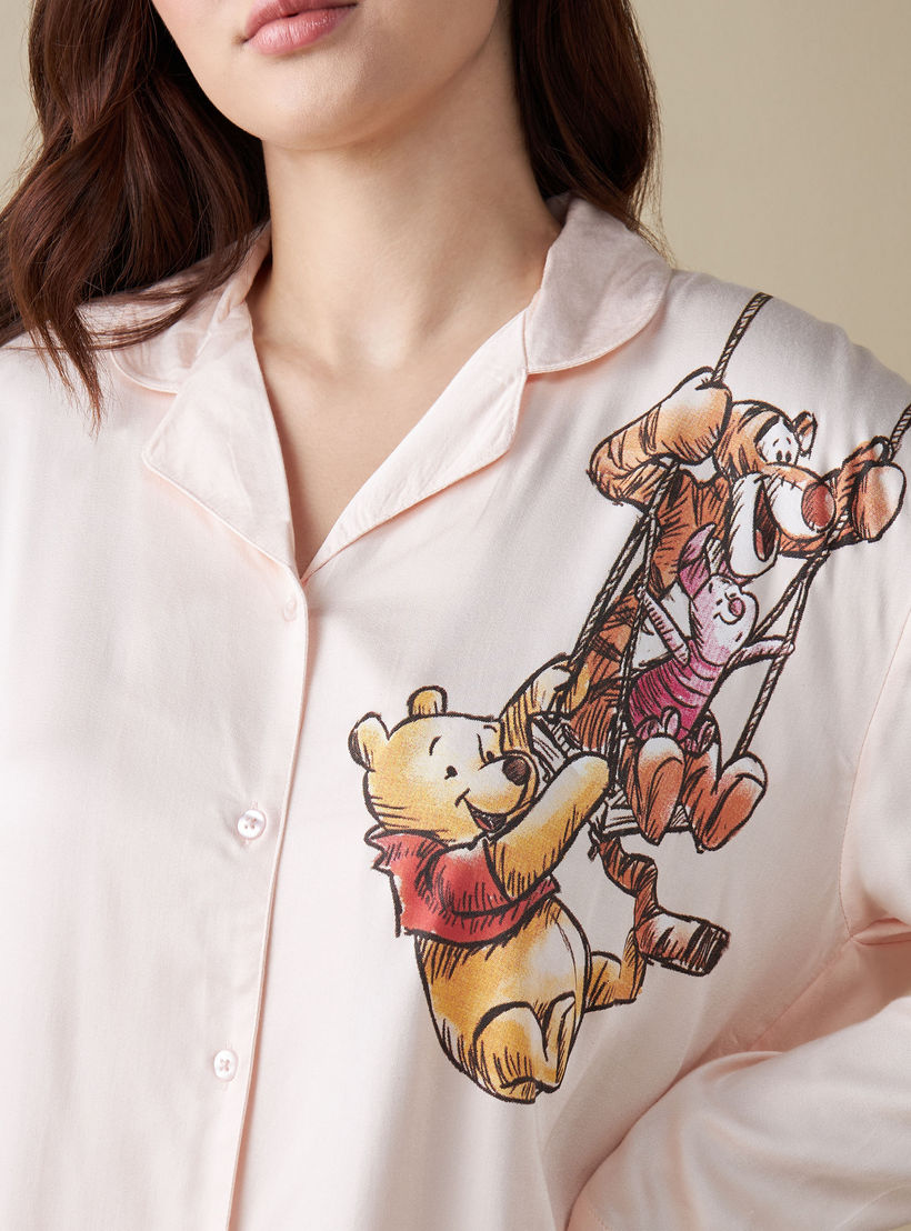 طقم بنطلون بيجاما وقميص بطبعات-women-clothing-nightwear-pyjamas-longsets-image-5