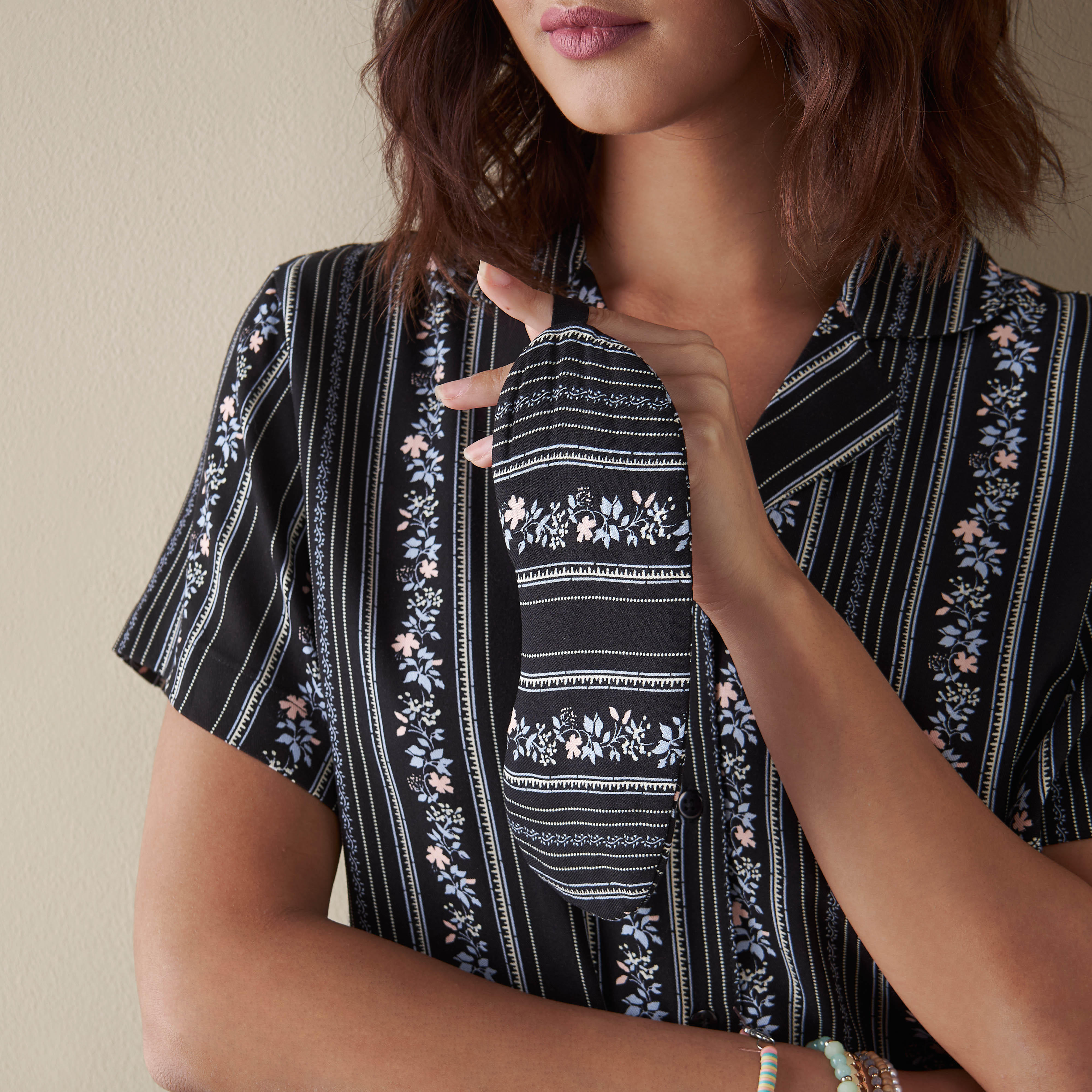 طقم بنطلون بيجاما وقميص بطبعات أزهار-women-clothing-nightwear-pyjamas-longsets-image-5