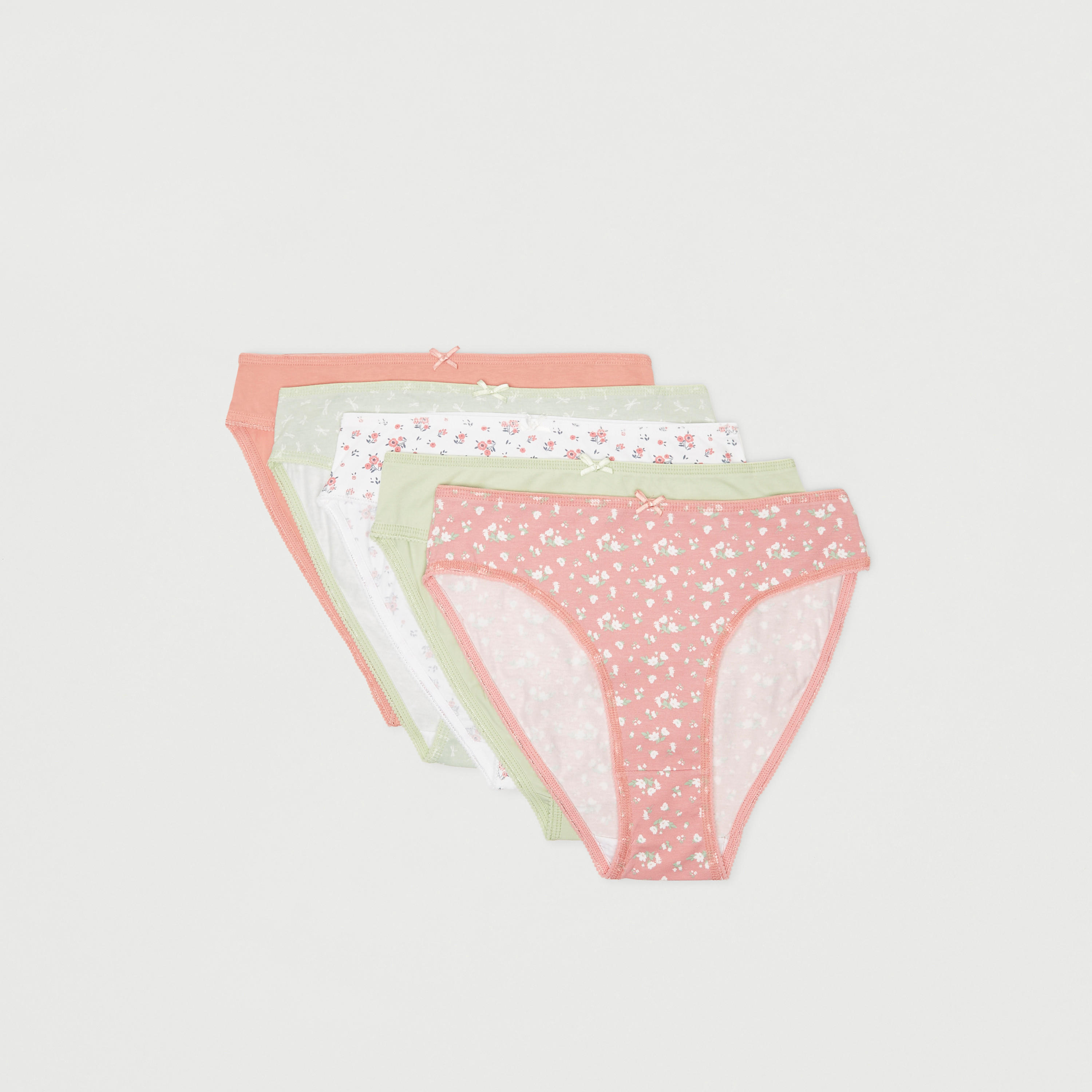 سروال بكيني داخلي - عبوة 5 قطع متنوعة-women-clothing-lingerie-panties-image-2
