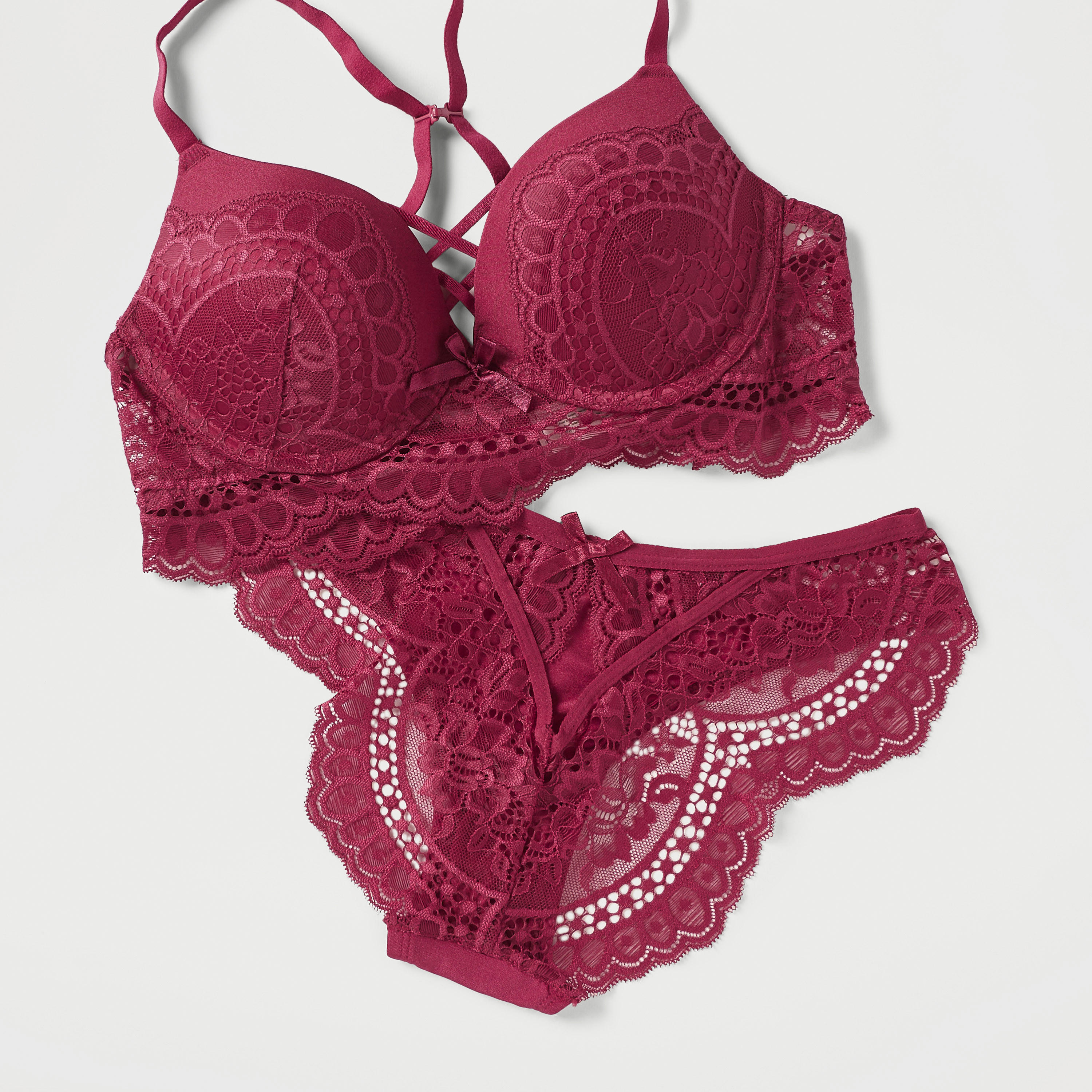 طقم سروال داخلي وصدرية بلانج بدانتيل-women-clothing-lingerie-lingeriesets-image-6