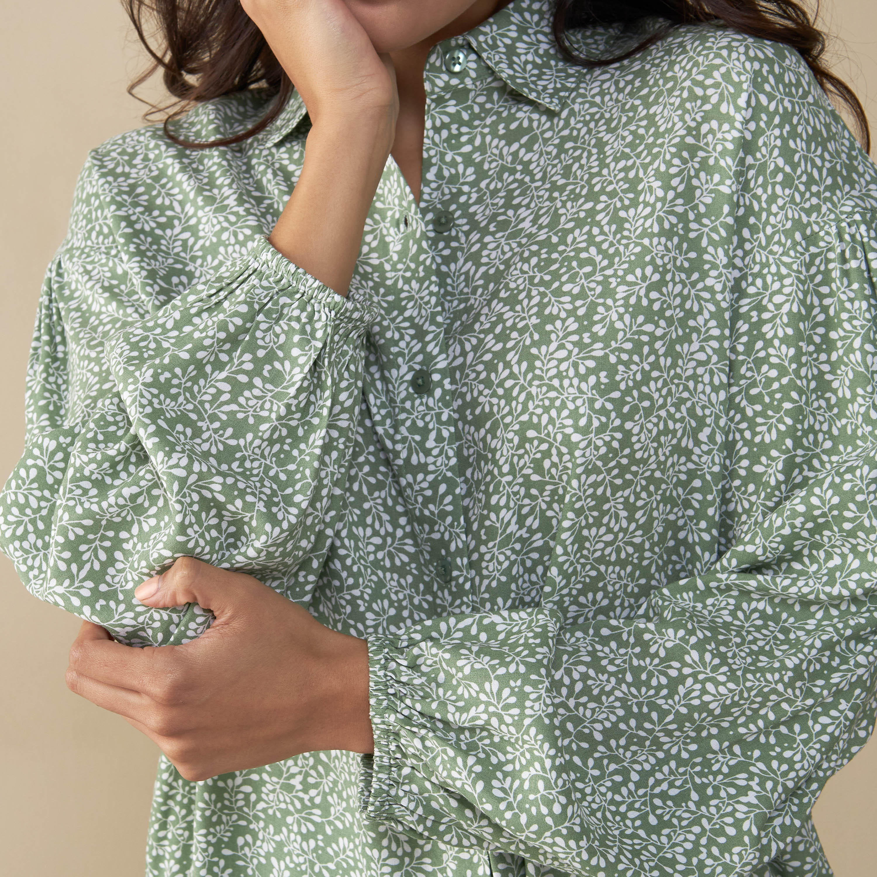 طقم بنطلون بيجاما وقميص بطبعات-women-clothing-nightwear-pyjamas-longsets-image-5