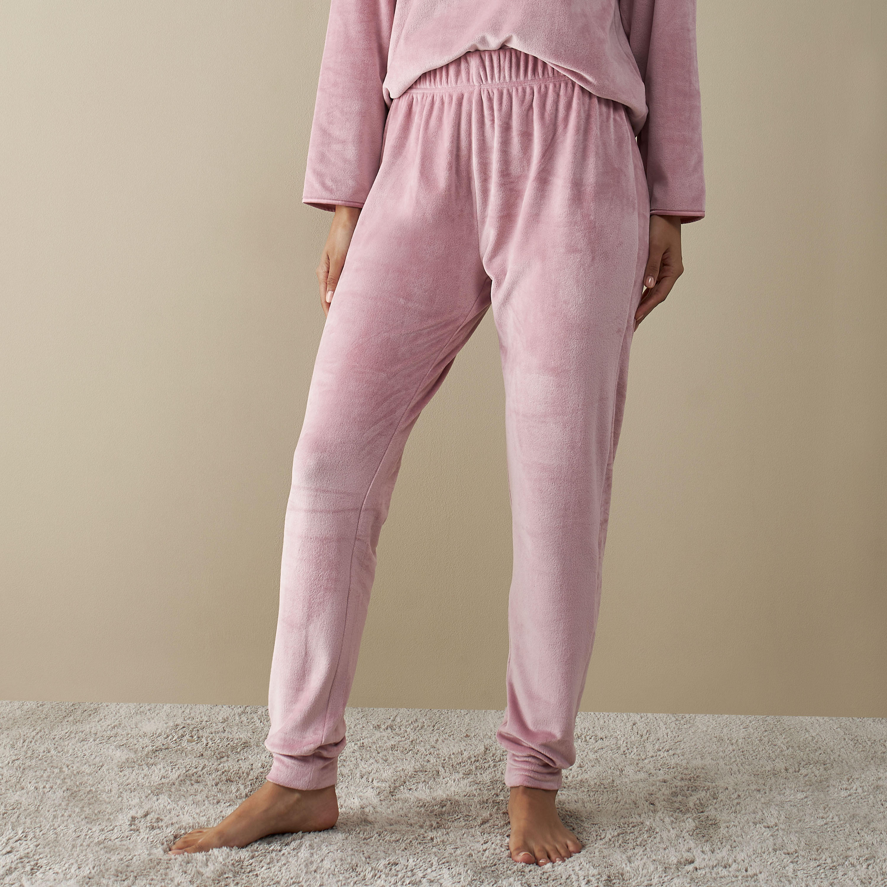 Solid Long Sleeves Top and Pyjama Set-women-clothing-nightwear-pyjamas-longsets-image-4
