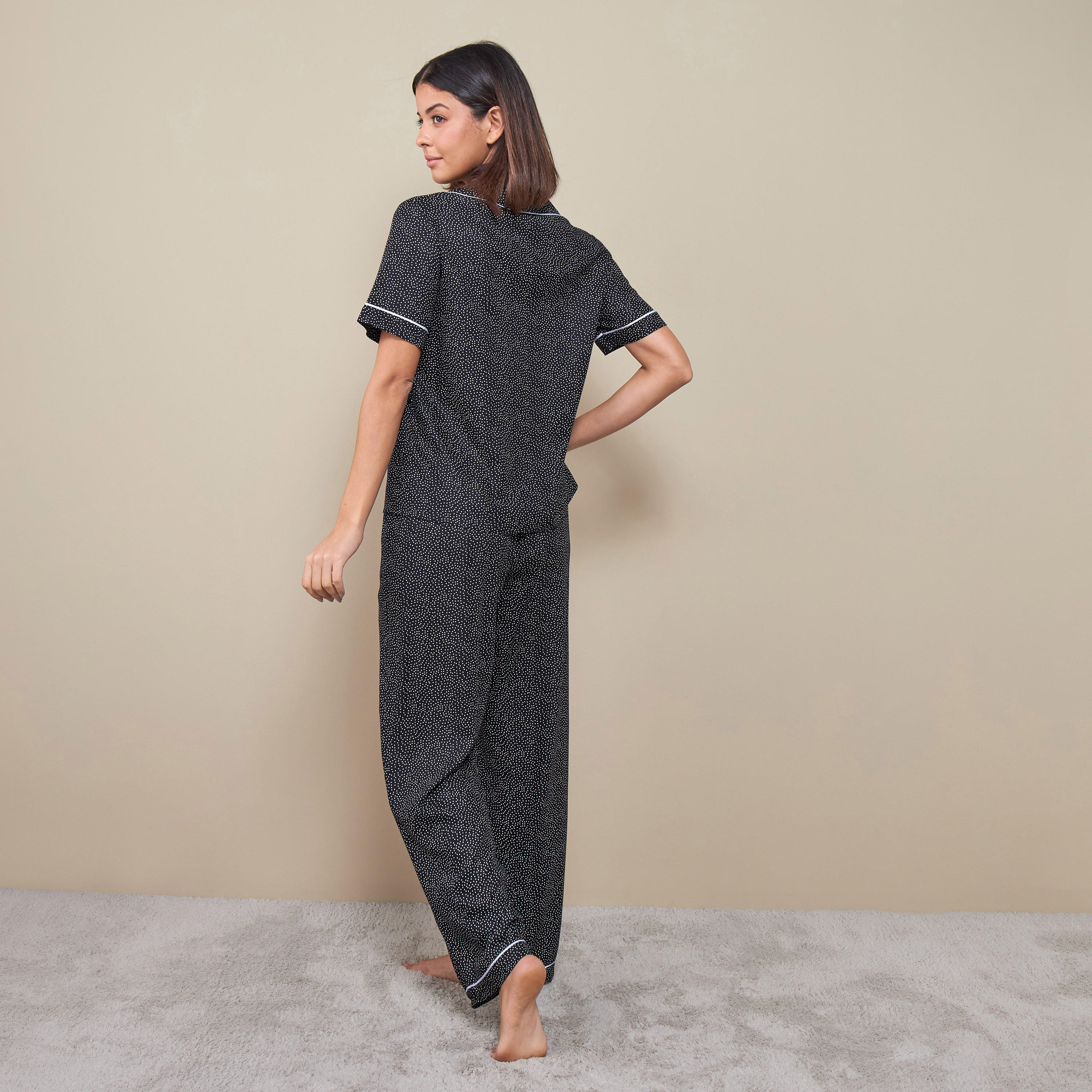 All-Over Print Shirt and Pyjama Set-women-clothing-nightwear-pyjamas-longsets-image-2
