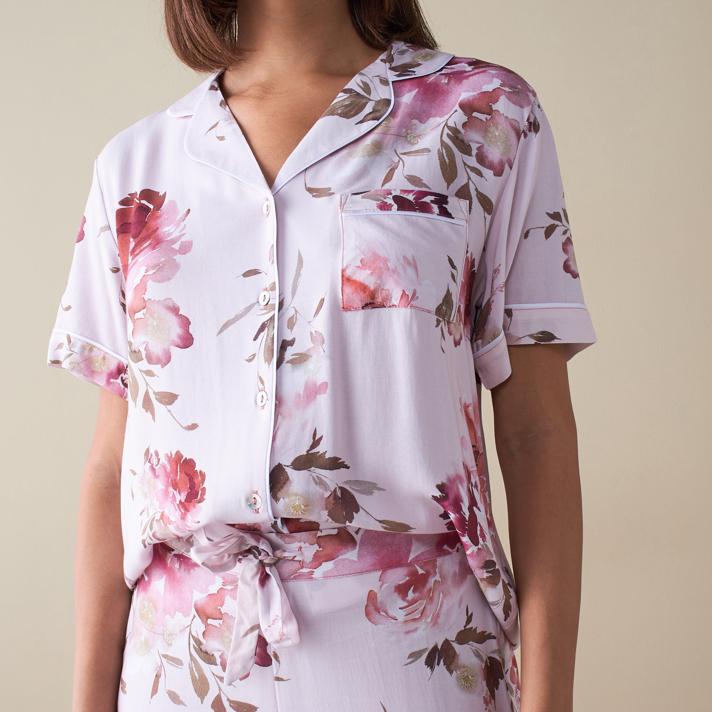 طقم بنطلون بيجاما وقميص بطبعات-women-clothing-nightwear-pyjamas-longsets-image-5