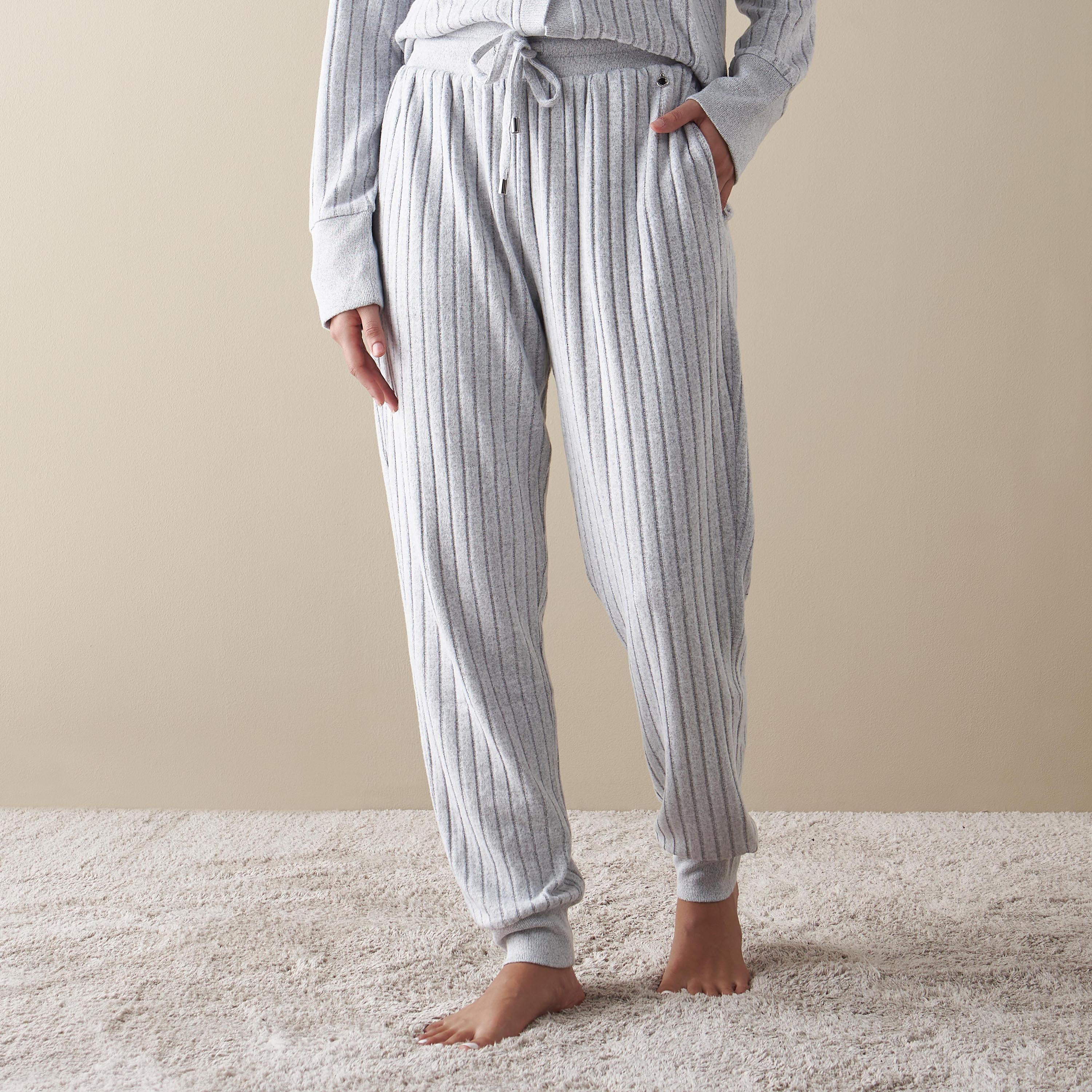 Ribbed Button Through Top and Pyjama Set-women-clothing-nightwear-pyjamas-longsets-image-4