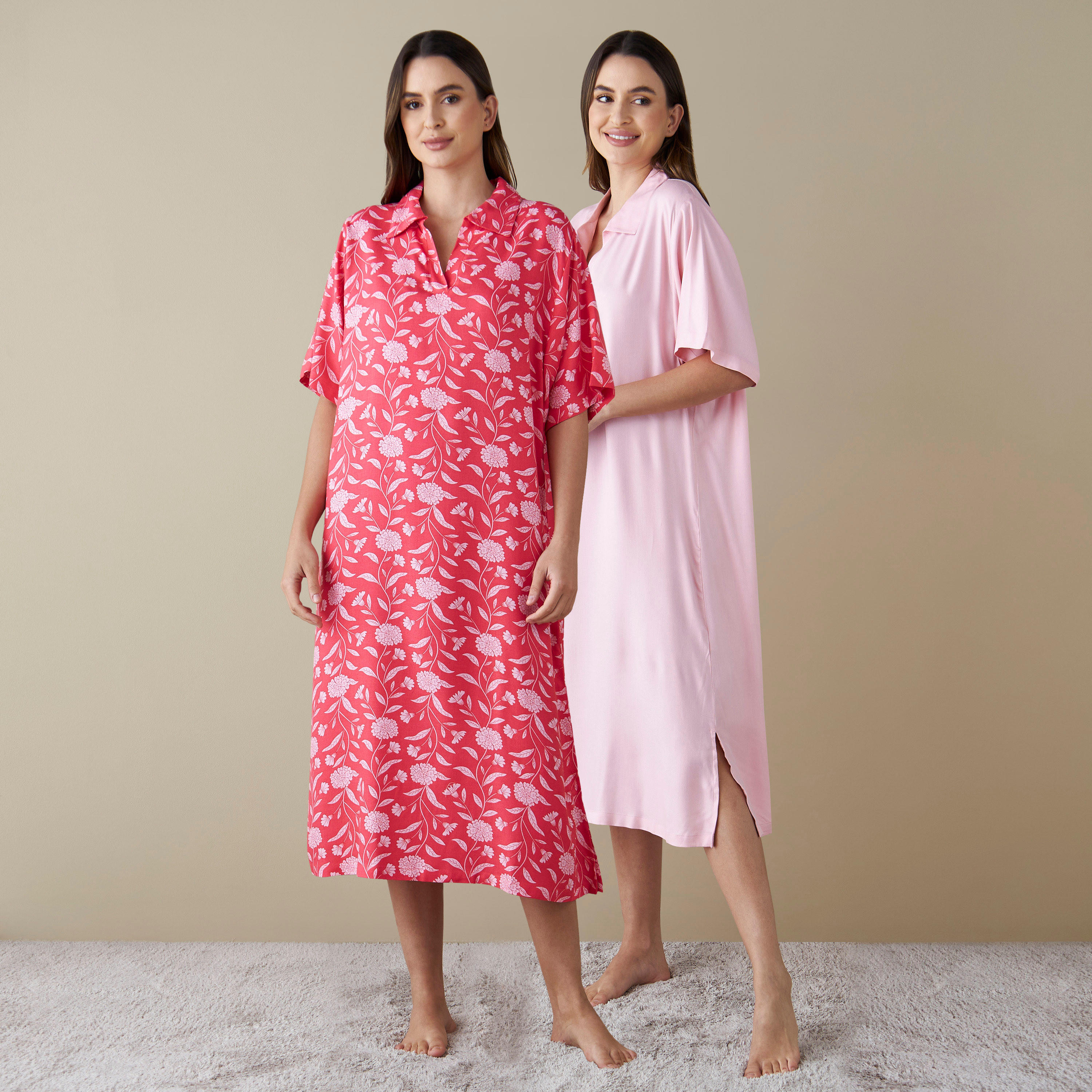 قميص نوم متنوع - طقم قطعتين-women-clothing-nightwear-nighties-image-1