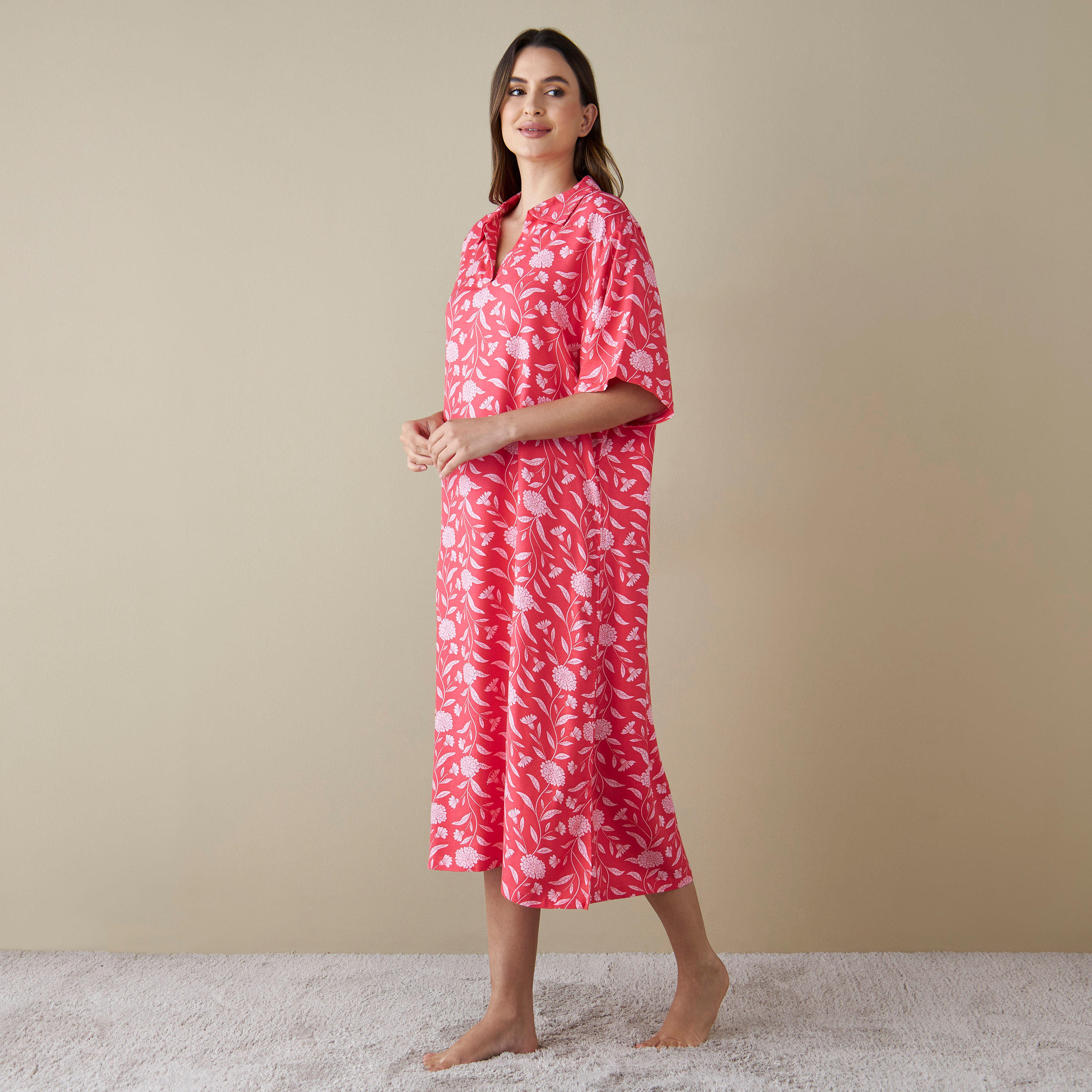 قميص نوم متنوع - طقم قطعتين-women-clothing-nightwear-nighties-image-2