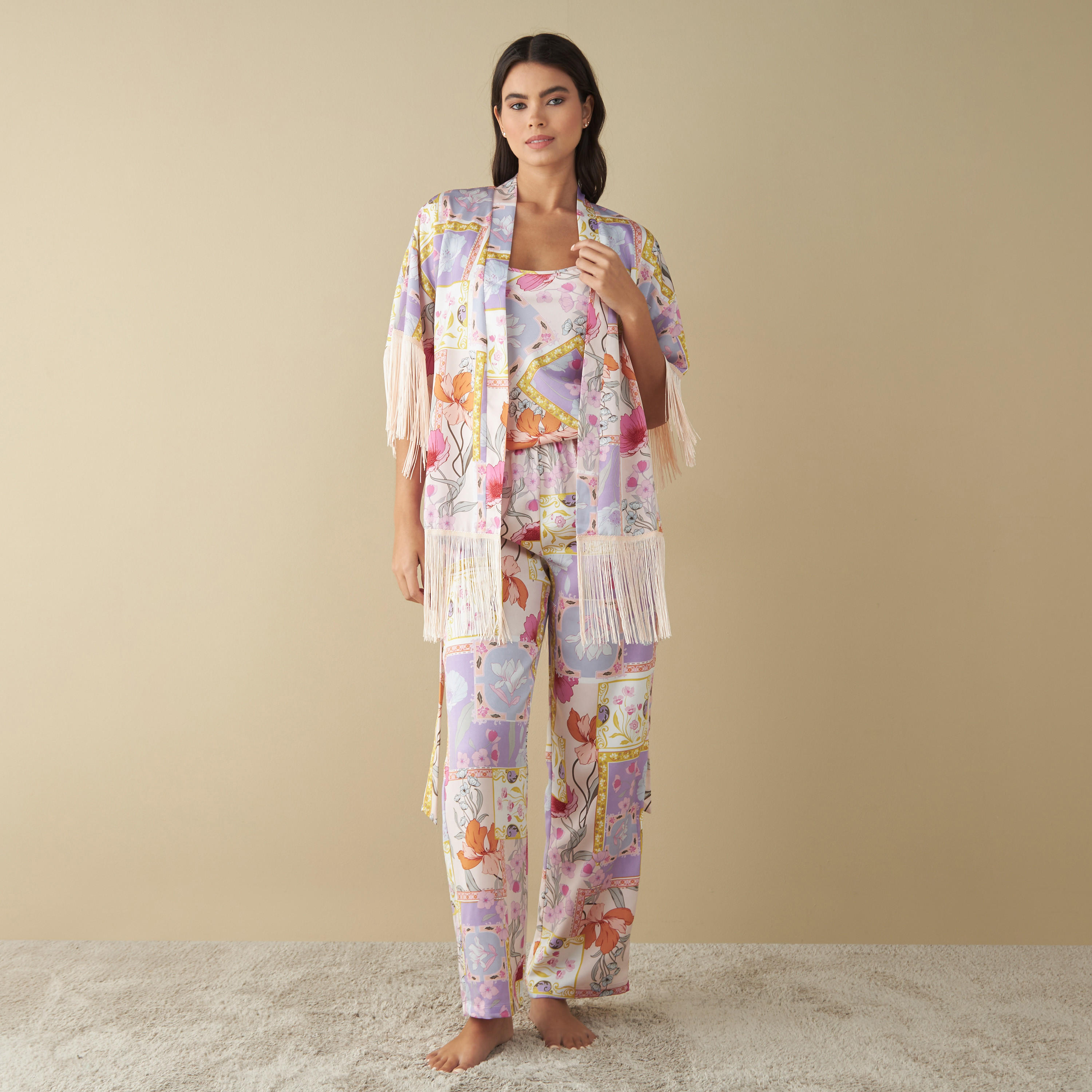 All Over Floral Print 3-Piece Pyjama Set with Tassels-women-clothing-nightwear-pyjamas-longsets-image-7