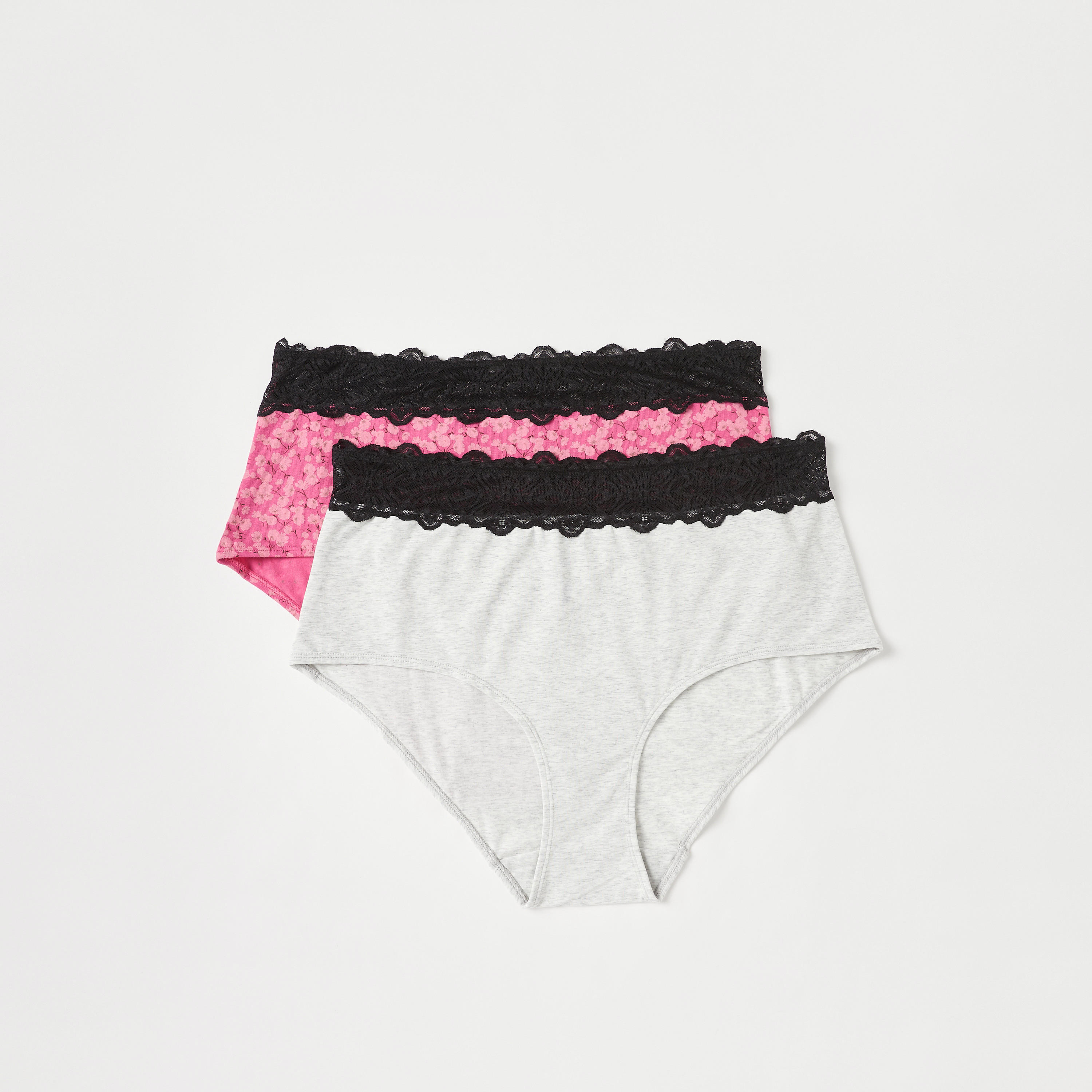 Set of 2 - Lace Detail Full Briefs-women-clothing-lingerie-panties-image-1