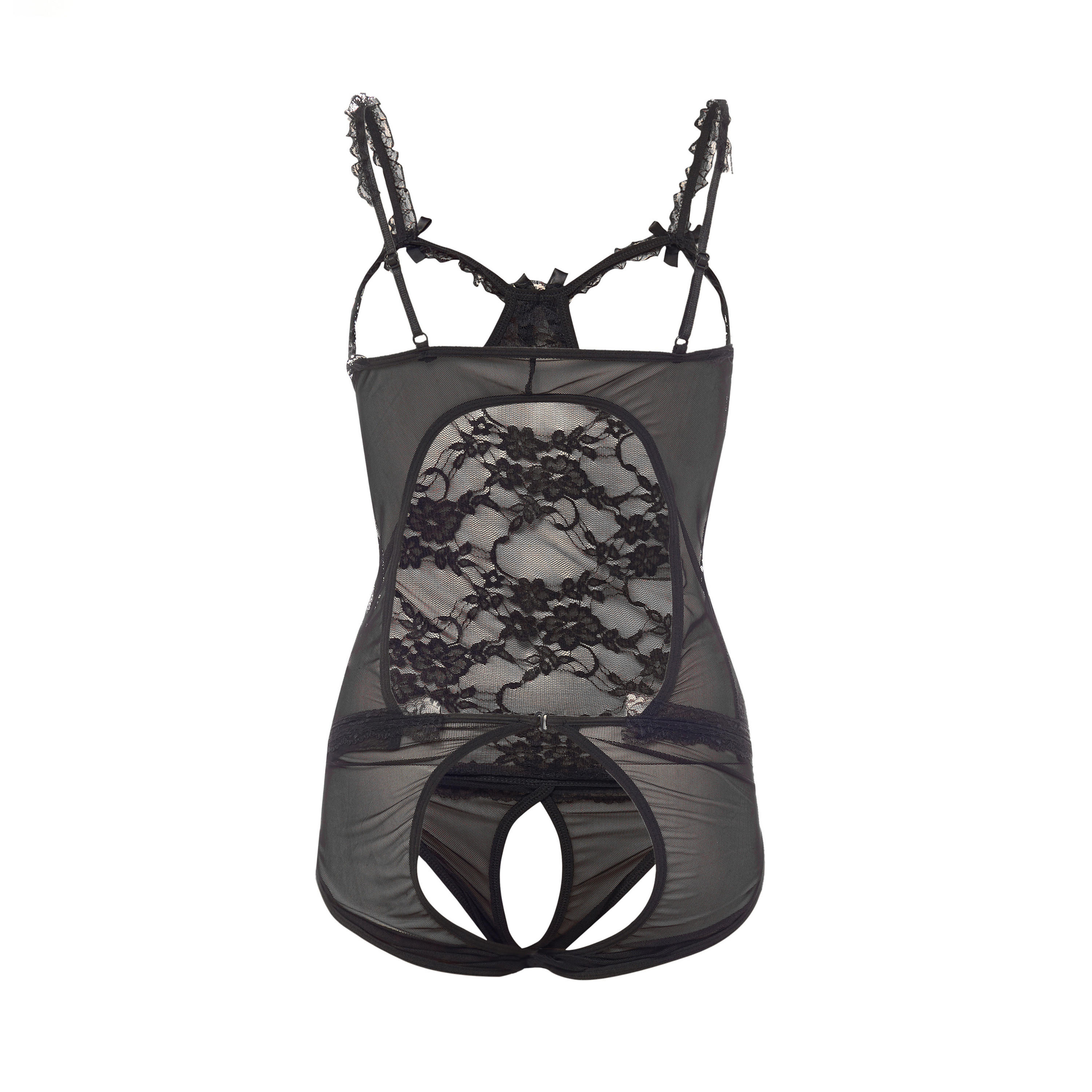 Lace Bodysuit with Pasties-women-clothing-lingerie-babydollsandbodysuits-image-2