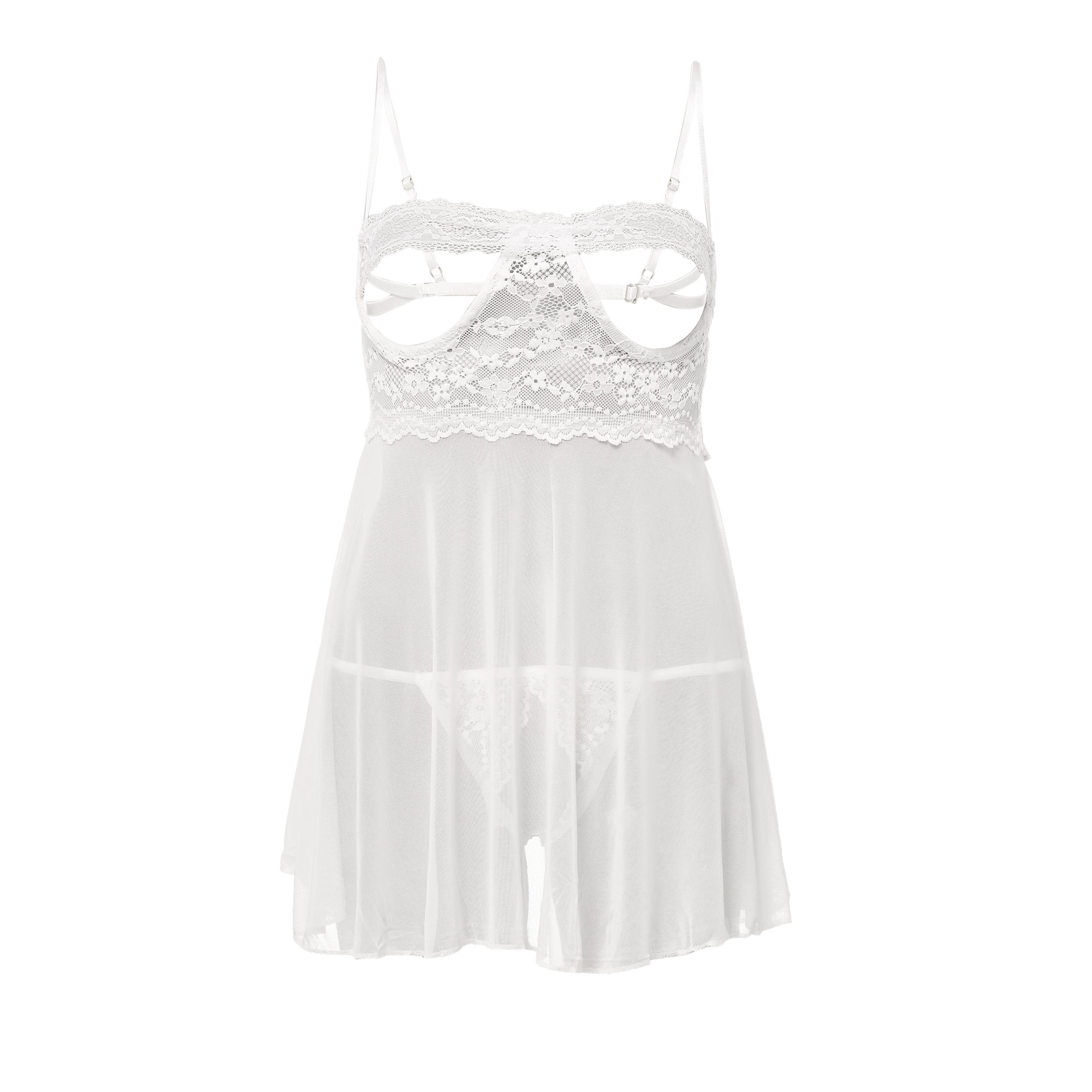 بيبي دول بتفاصيل دانتيل مع ثونج-women-clothing-lingerie-babydollsandbodysuits-image-1