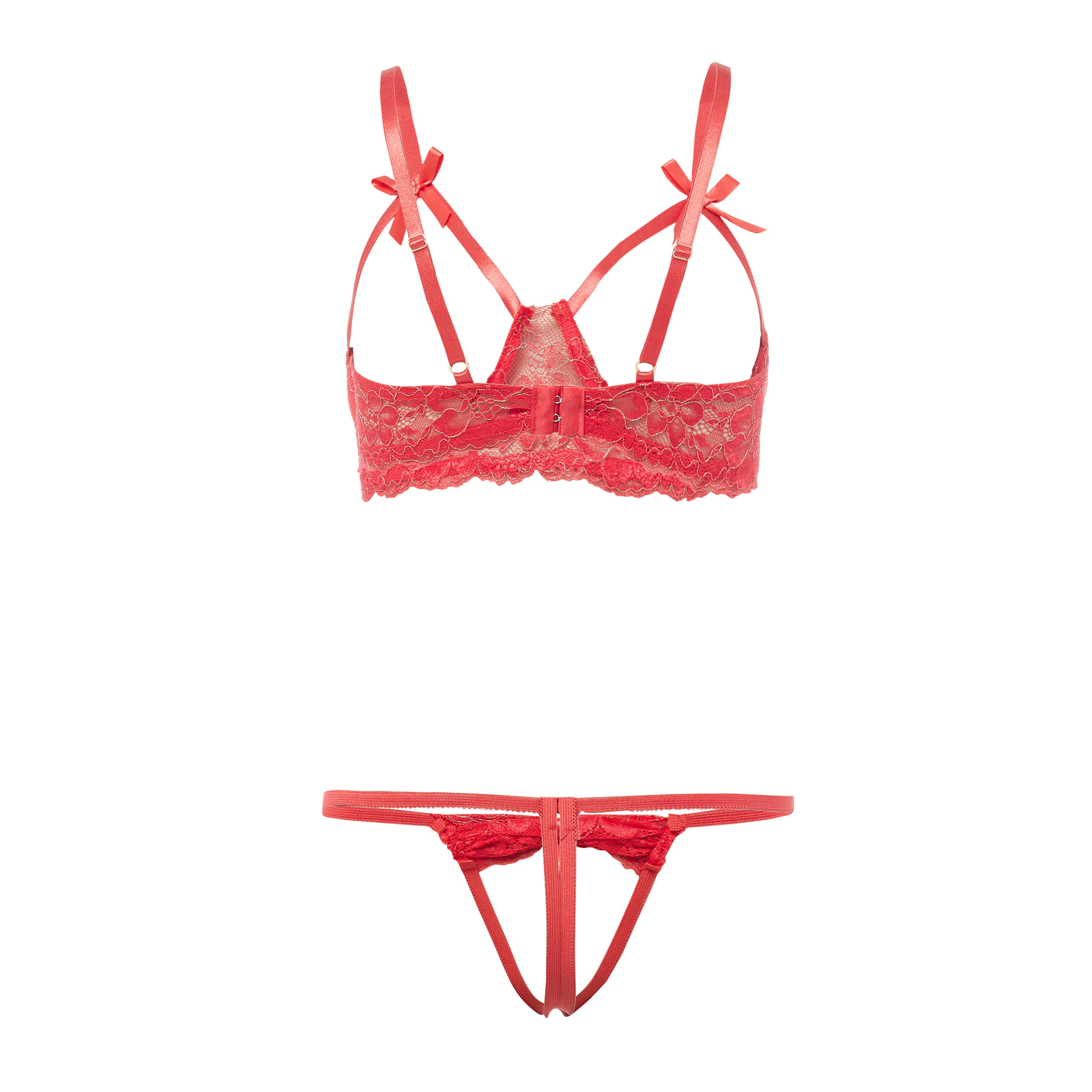 طقم ثونج وصدريّة بتفاصيل دانتيل-women-clothing-lingerie-lingeriesets-image-2