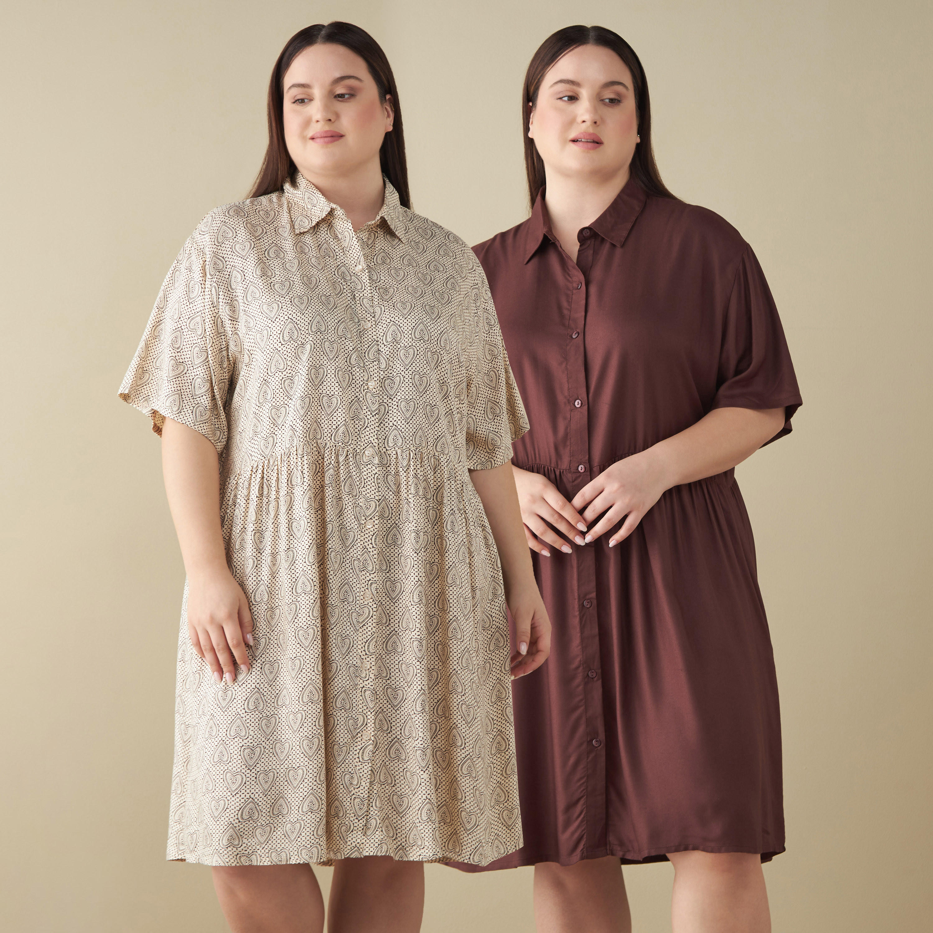 قميص نوم بأكمام قصيرة مقاس كبير- طقم من قطعتين-women-clothing-nightwear-nighties-image-5