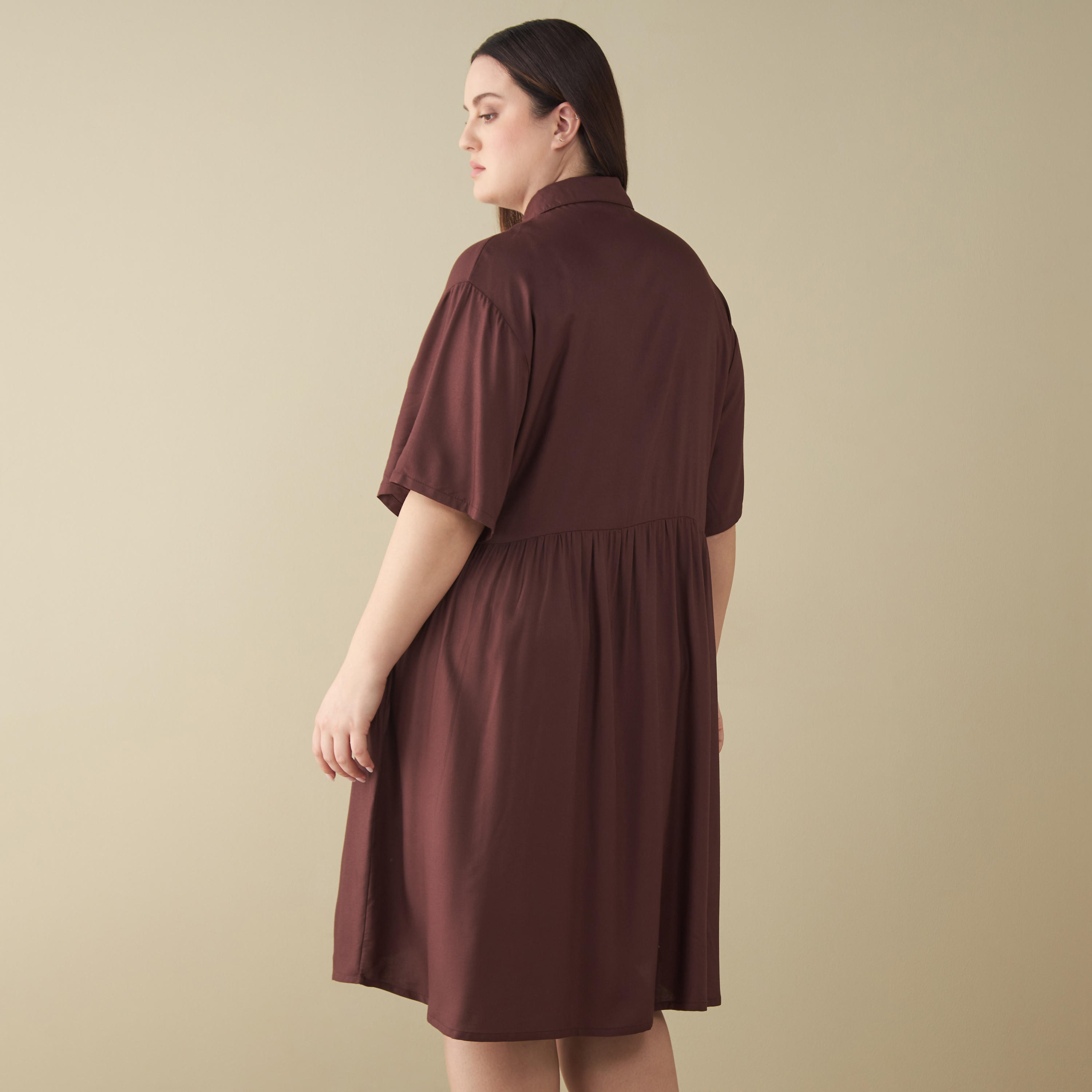 قميص نوم بأكمام قصيرة مقاس كبير- طقم من قطعتين-women-clothing-nightwear-nighties-image-3