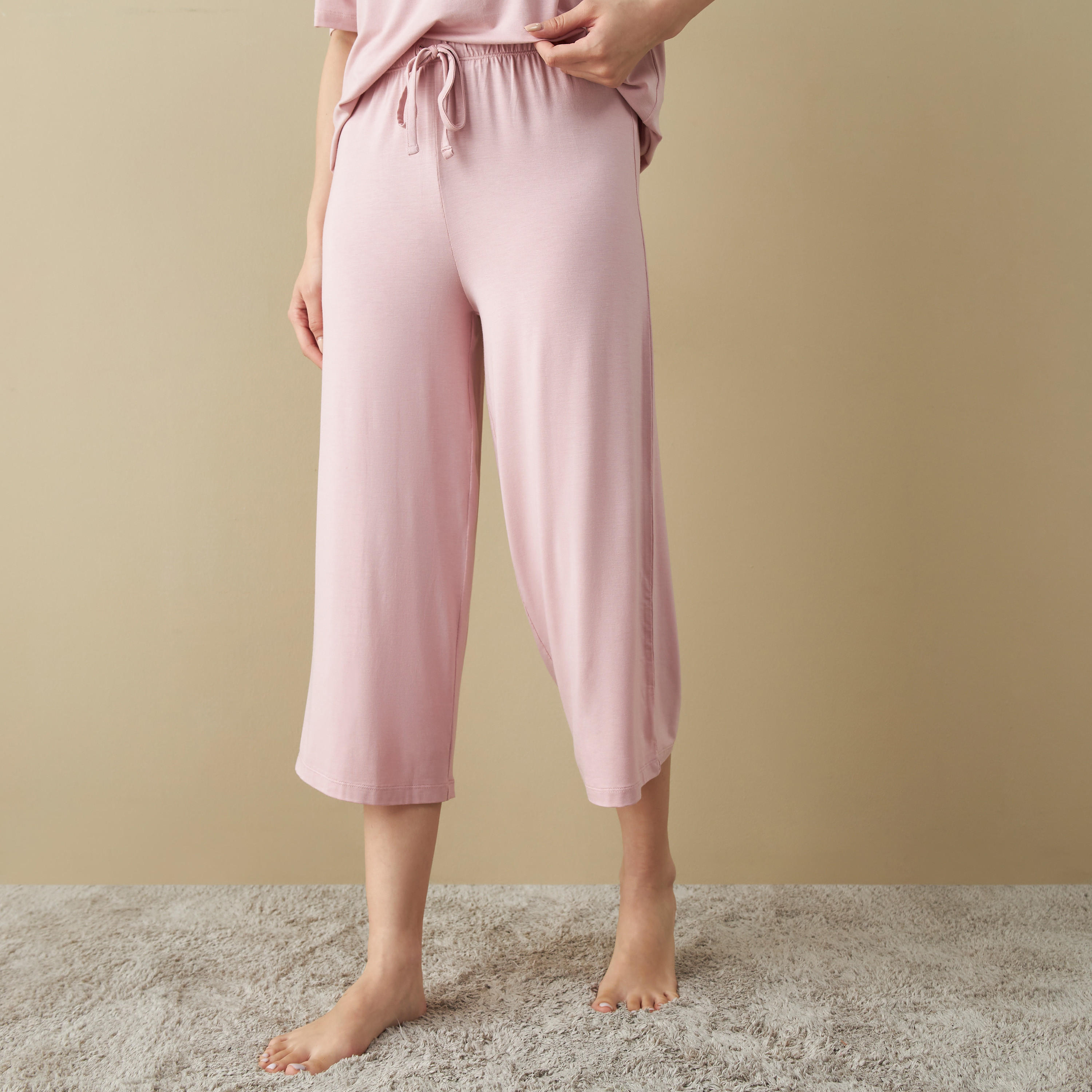 Raglan Sleeves T-shirt and Pyjama Set-women-clothing-nightwear-pyjamas-longsets-image-3