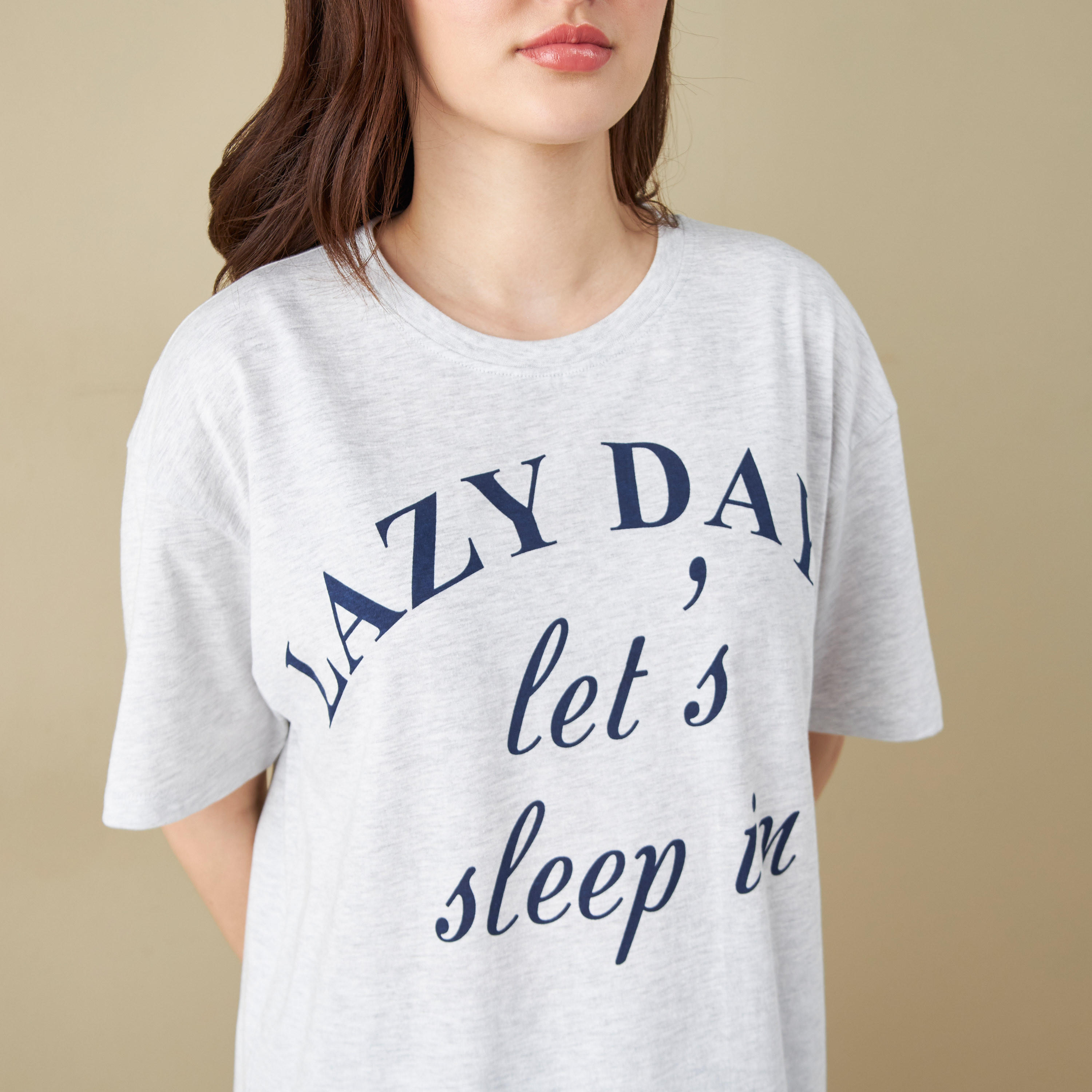 All-Over Polka Dot Print T-shirt and Pyjama Set-women-clothing-nightwear-pyjamas-longsets-image-5