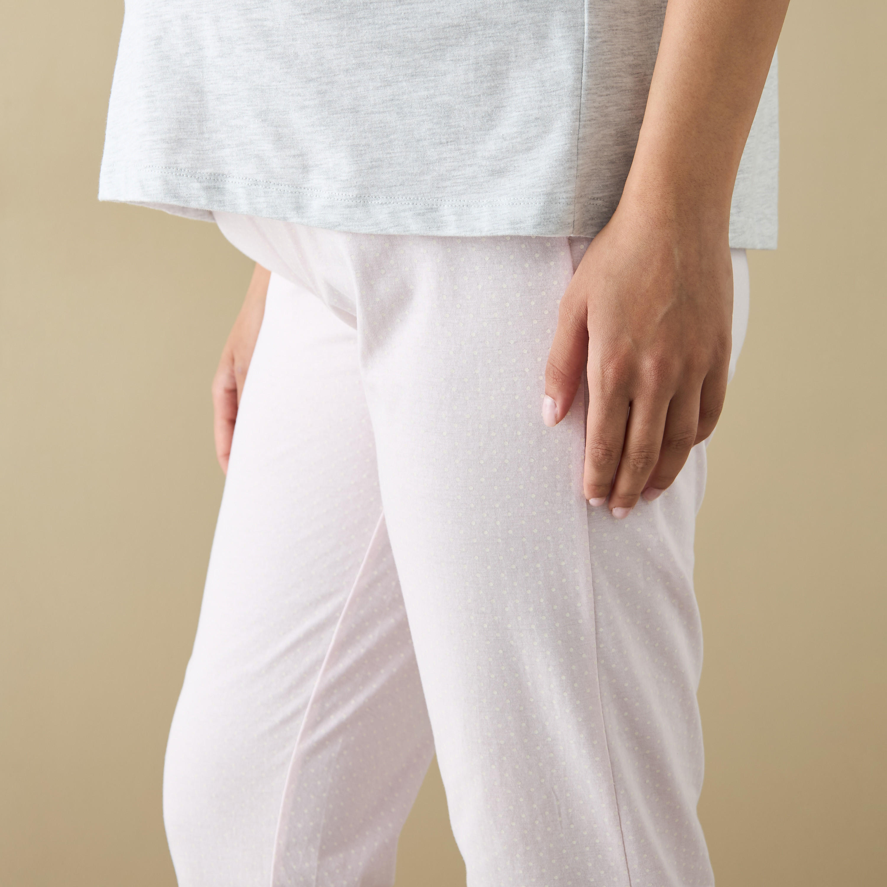 Printed Maternity T-shirt and Pyjama Set-women-clothing-maternity-nightwear-image-6