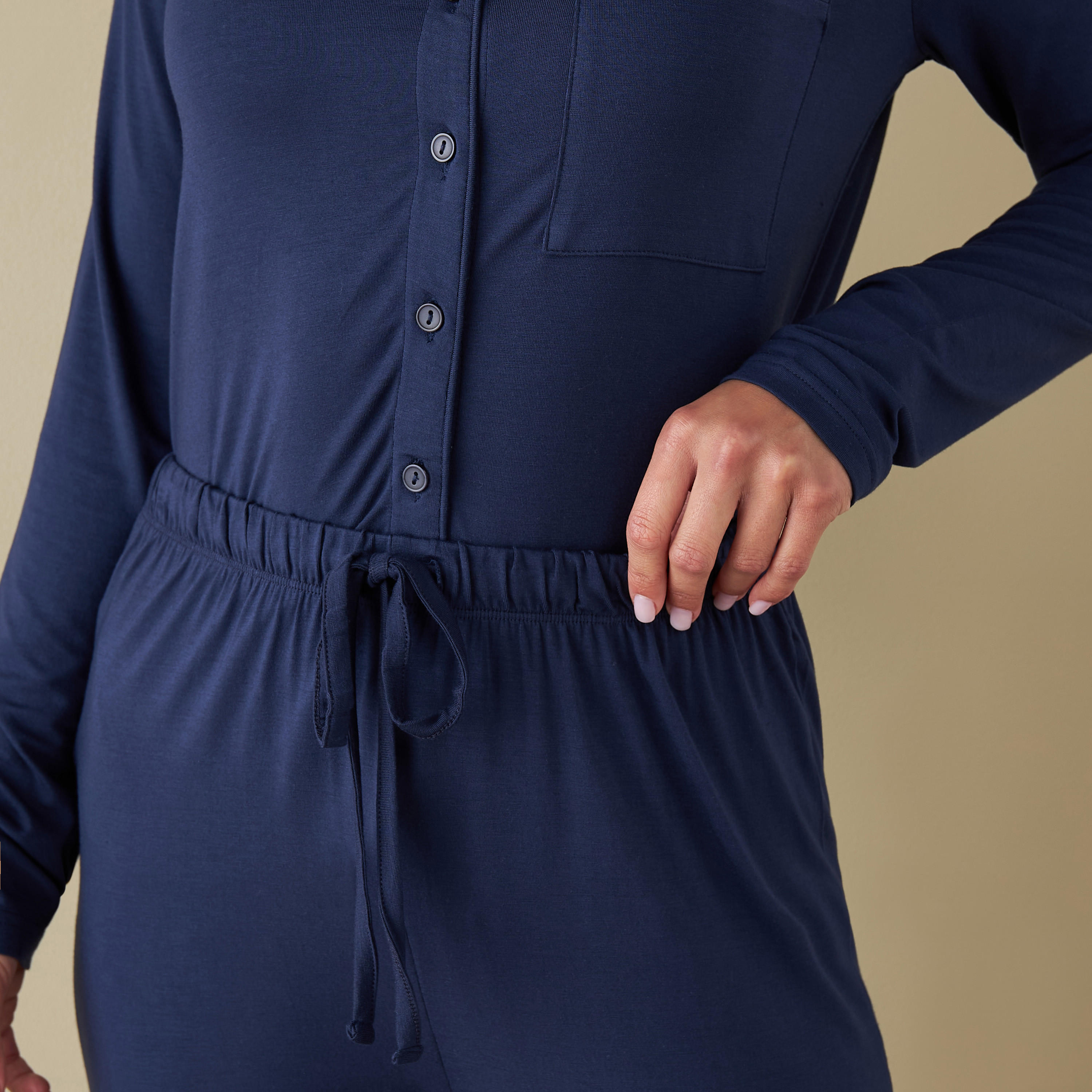 طقم بنطلون بيجاما وقميص بأكمام طويلة-women-clothing-nightwear-pyjamas-longsets-image-5