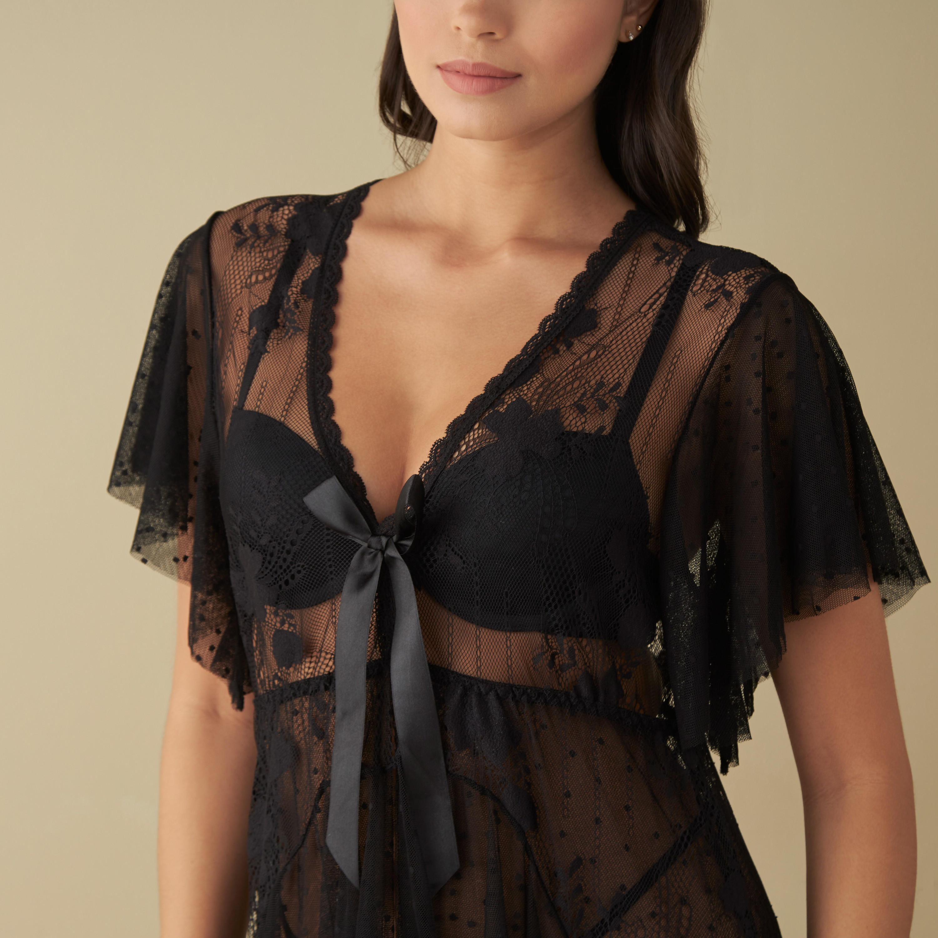 بيبي دول بتفاصيل دانتيل مع ثونج-women-clothing-nightwear-nighties-image-5