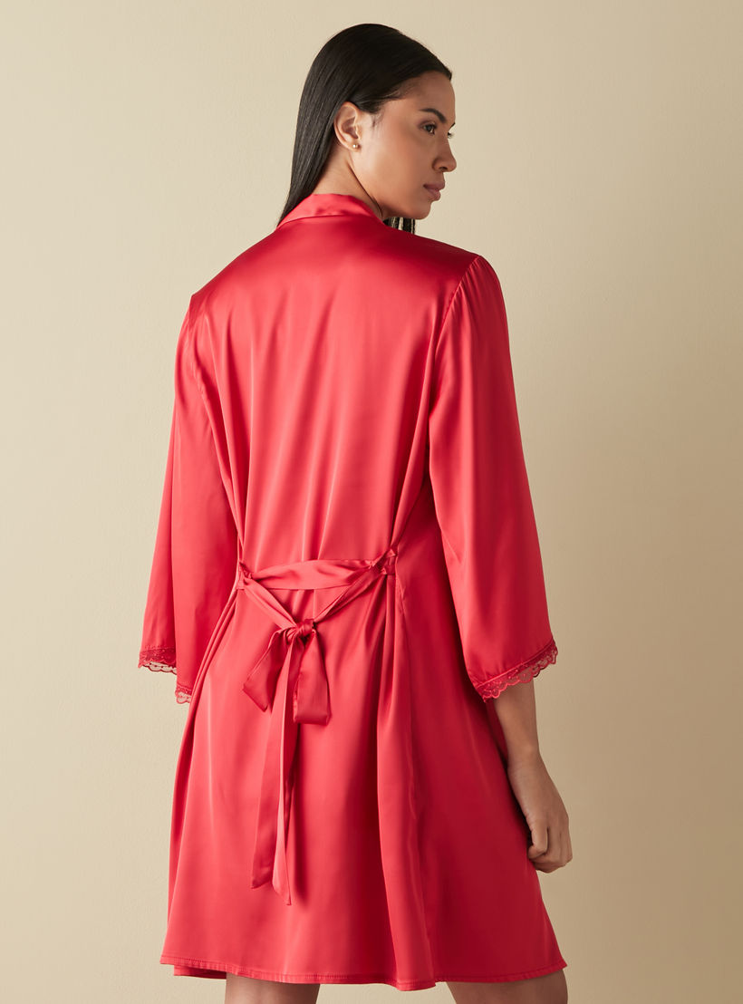 طقم فستان نوم مزين بالدانتيل وروب-women-clothing-nightwear-robes-image-4