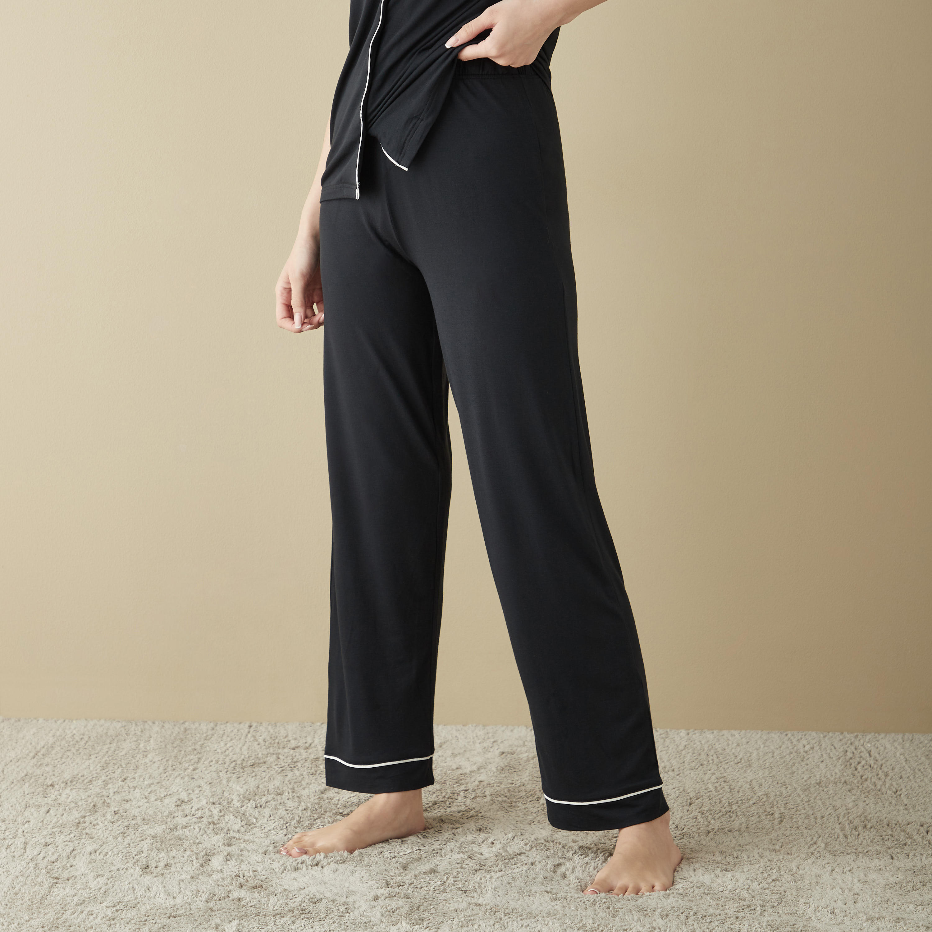 Short Sleeves Shirt and Pyjama Set-women-clothing-nightwear-pyjamas-longsets-image-3