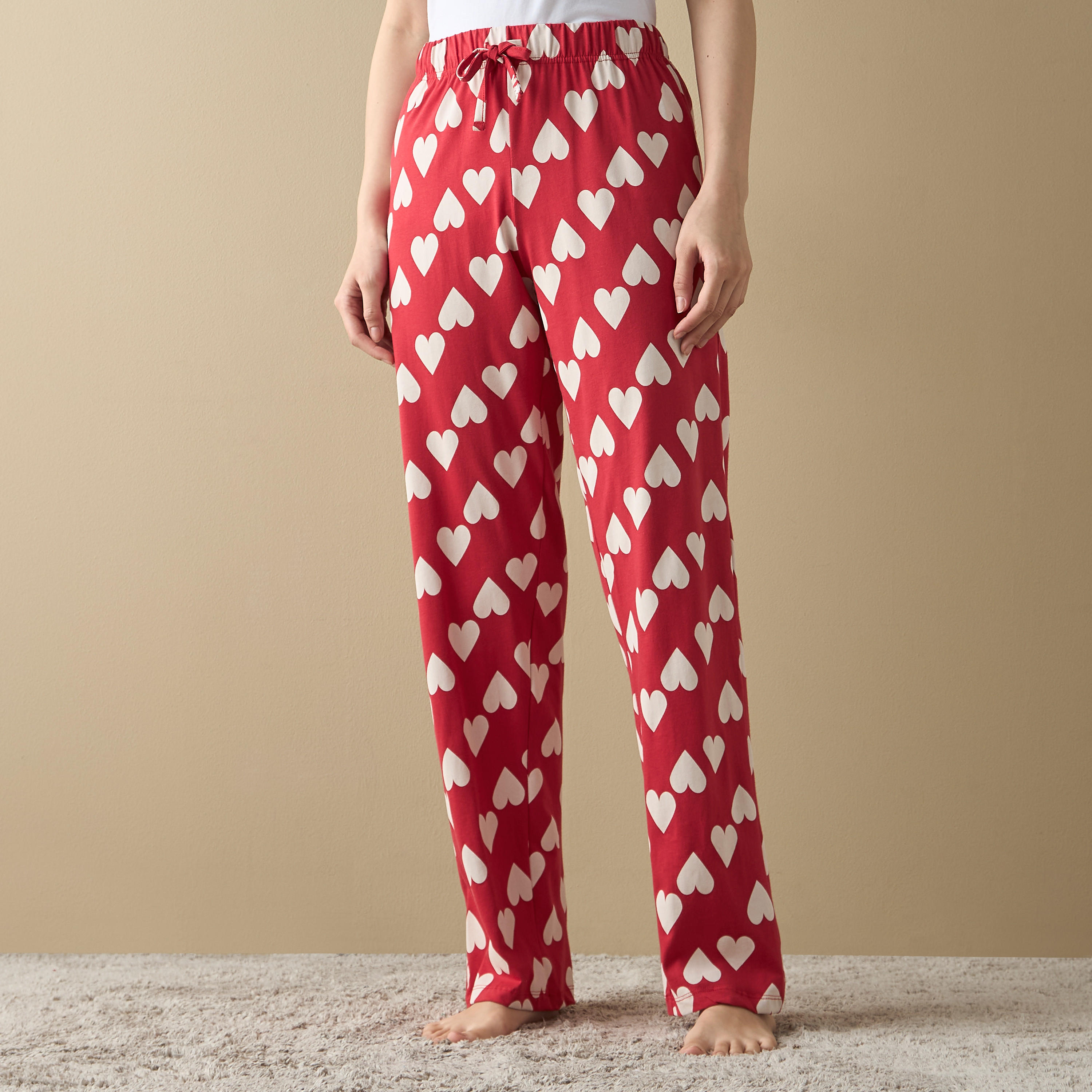 بنطلون بيجاما بخصر مطّاطي وطبعات-women-clothing-nightwear-pyjamas-bottoms-image-1
